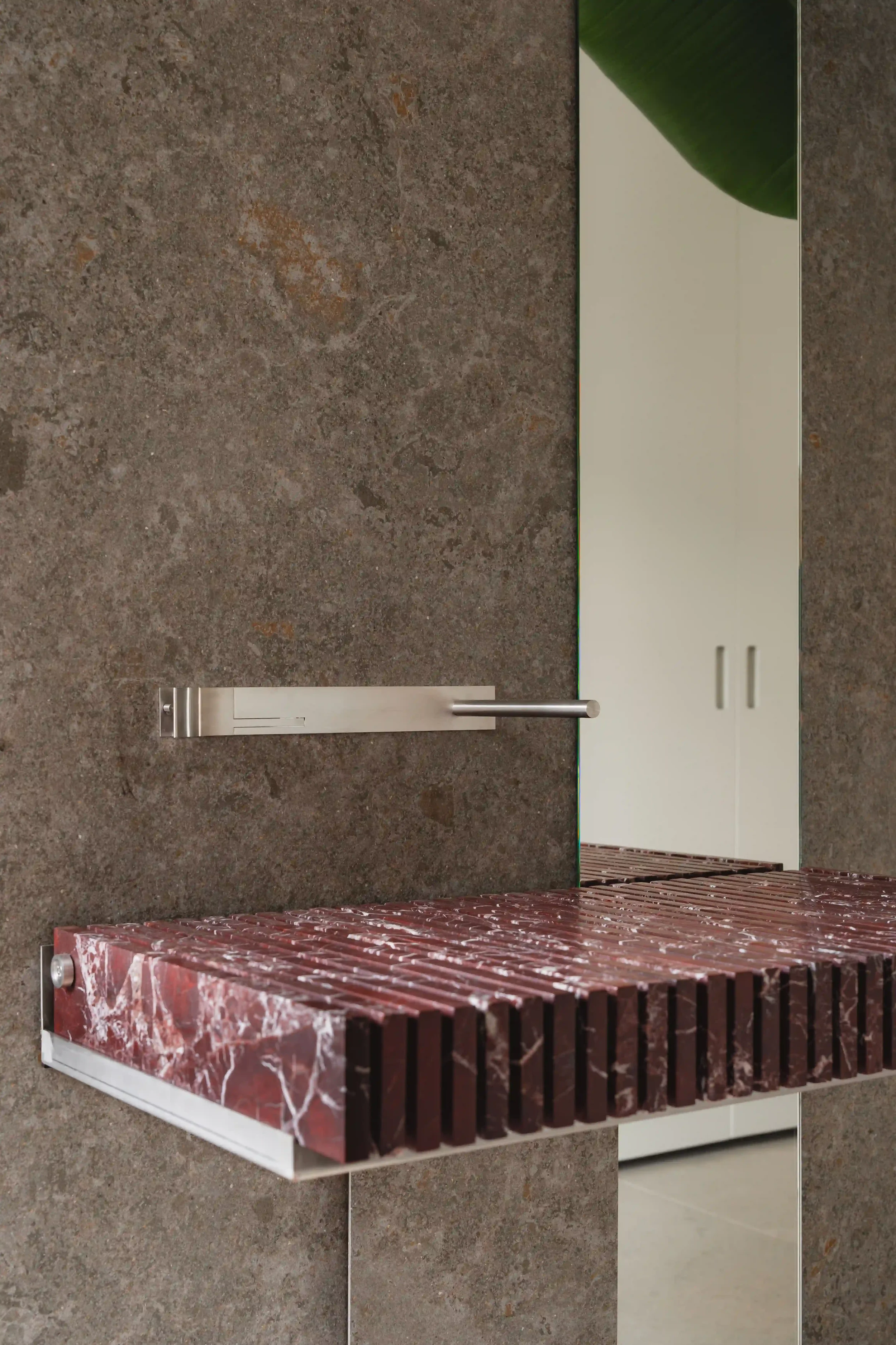 Modern wall-mounted sink transforming daily routines into a refined visual experience.