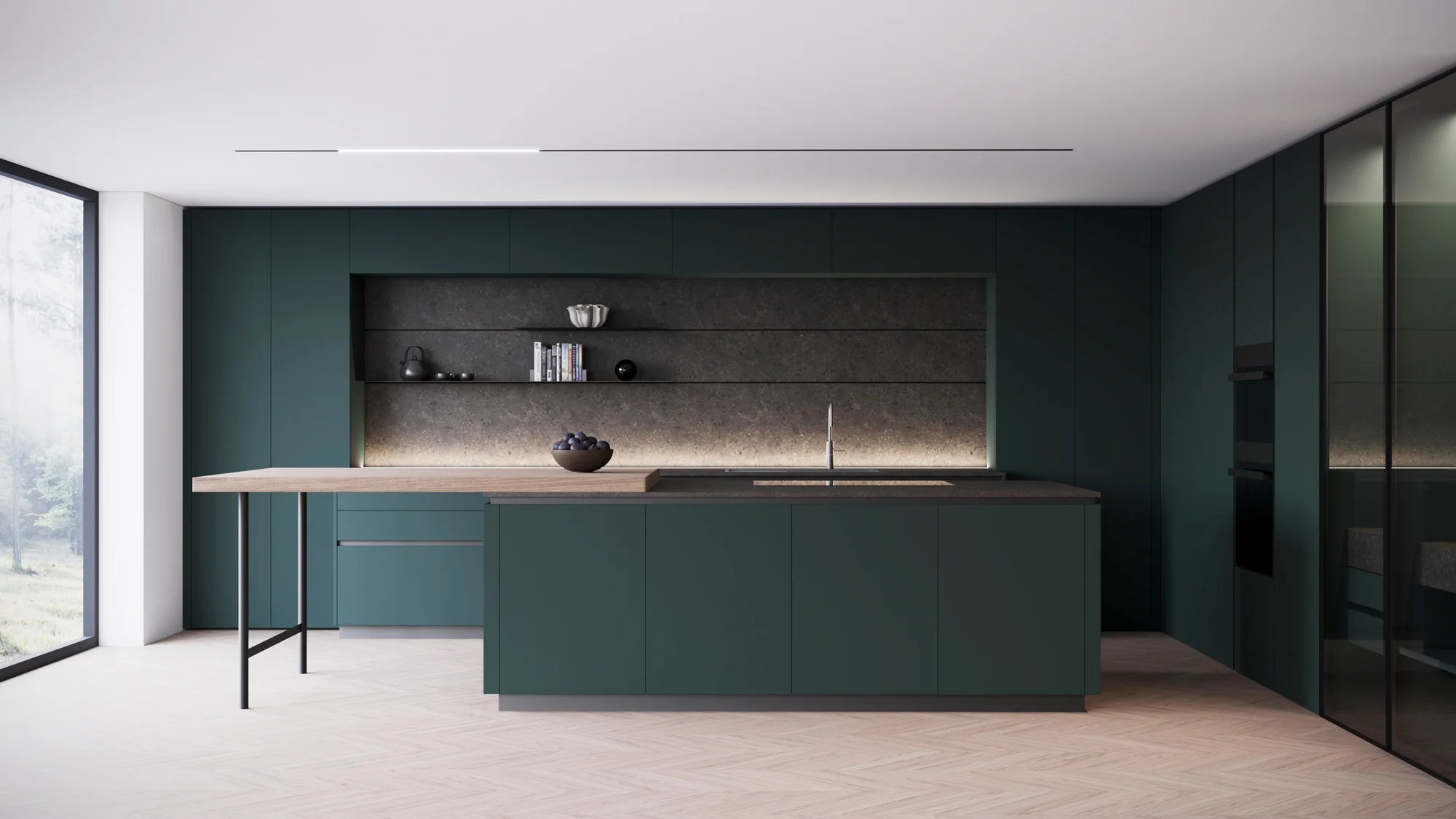 Luxury bespoke kitchen design in Dorset, designed and project managed by interior design studio Abitalia South Coast.