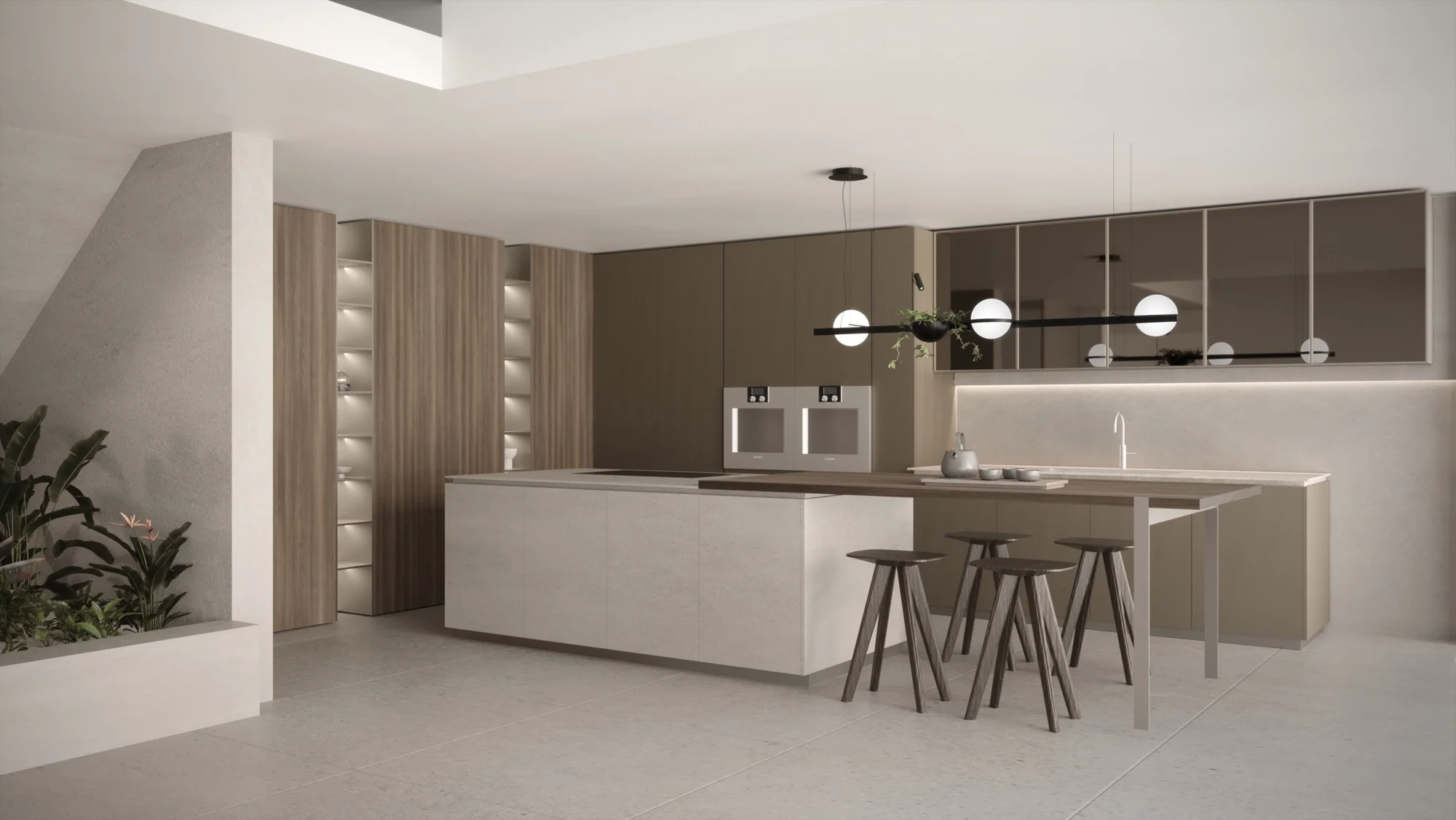 Luxury Kitchen with Gaggenau appliances, designed and project managed by Abitalia South Coast in Dorset
