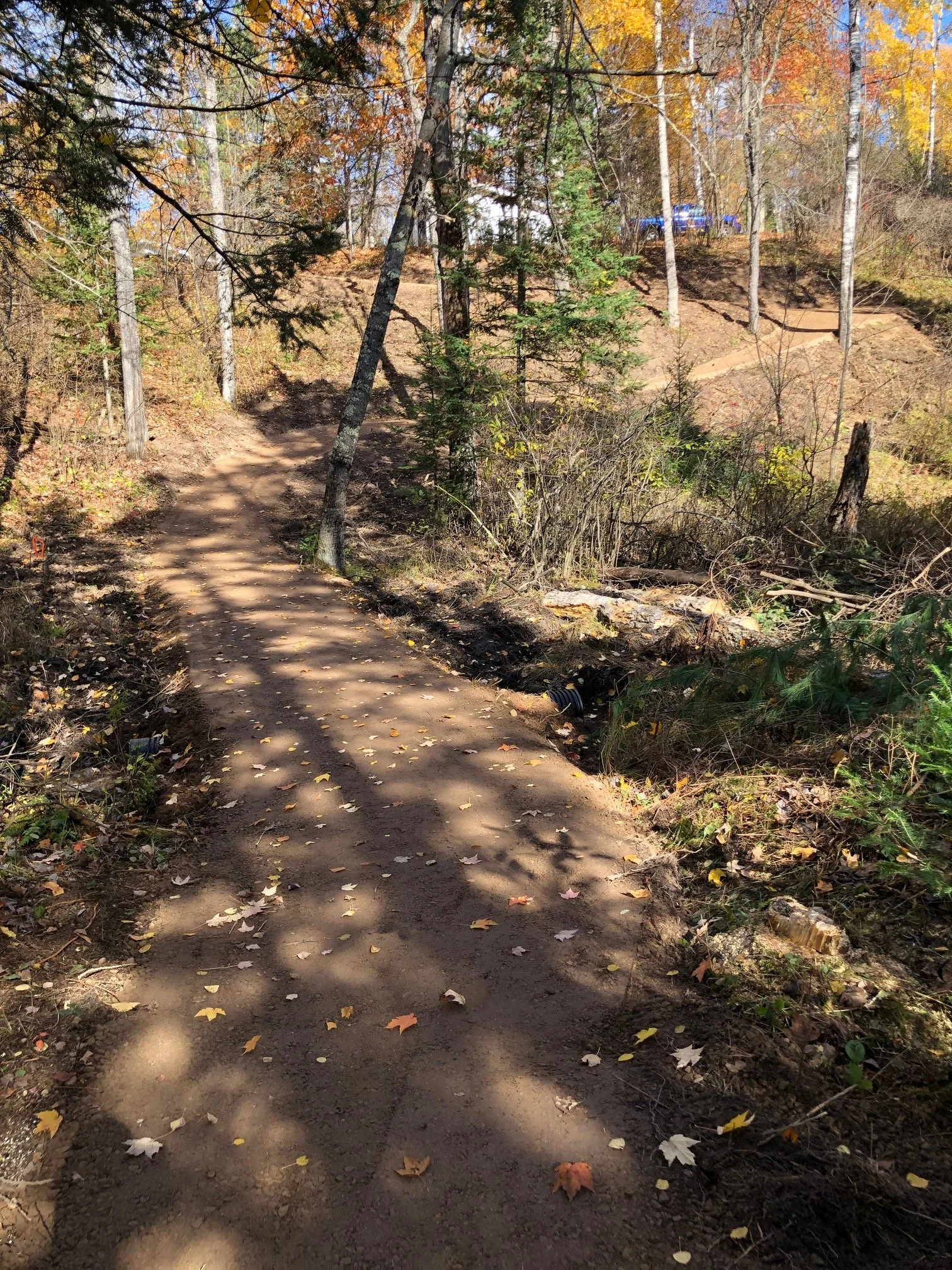 View of the cottage from the path