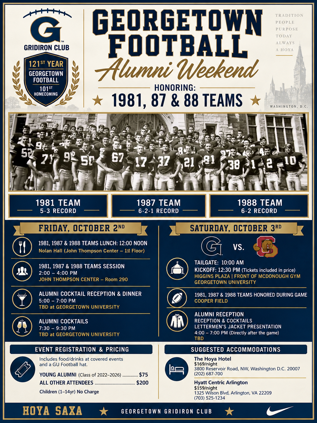 YOUNG ALUMNI: Georgetown Homecoming / Alumni Weekend 2026 (Classes 2022-2026)