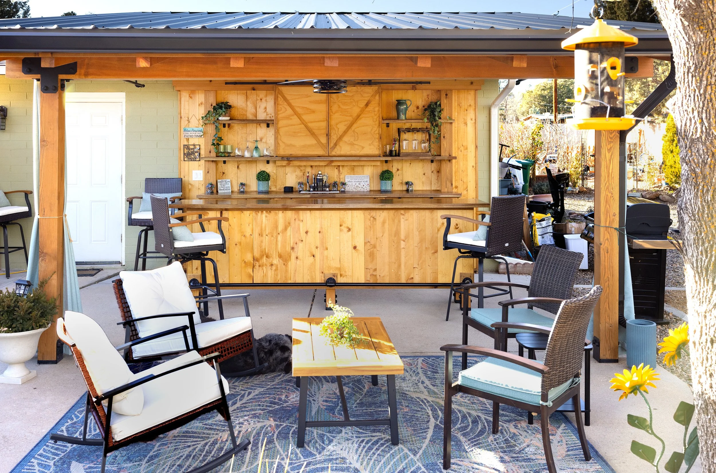 If you been dreaming of a fun outdoor space to host gatherings, we can build it for you!  We worked closely with our client to create the covered bar they had imagined. November 2025