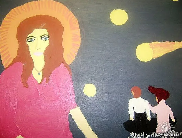 "Angel with Two Slaves"