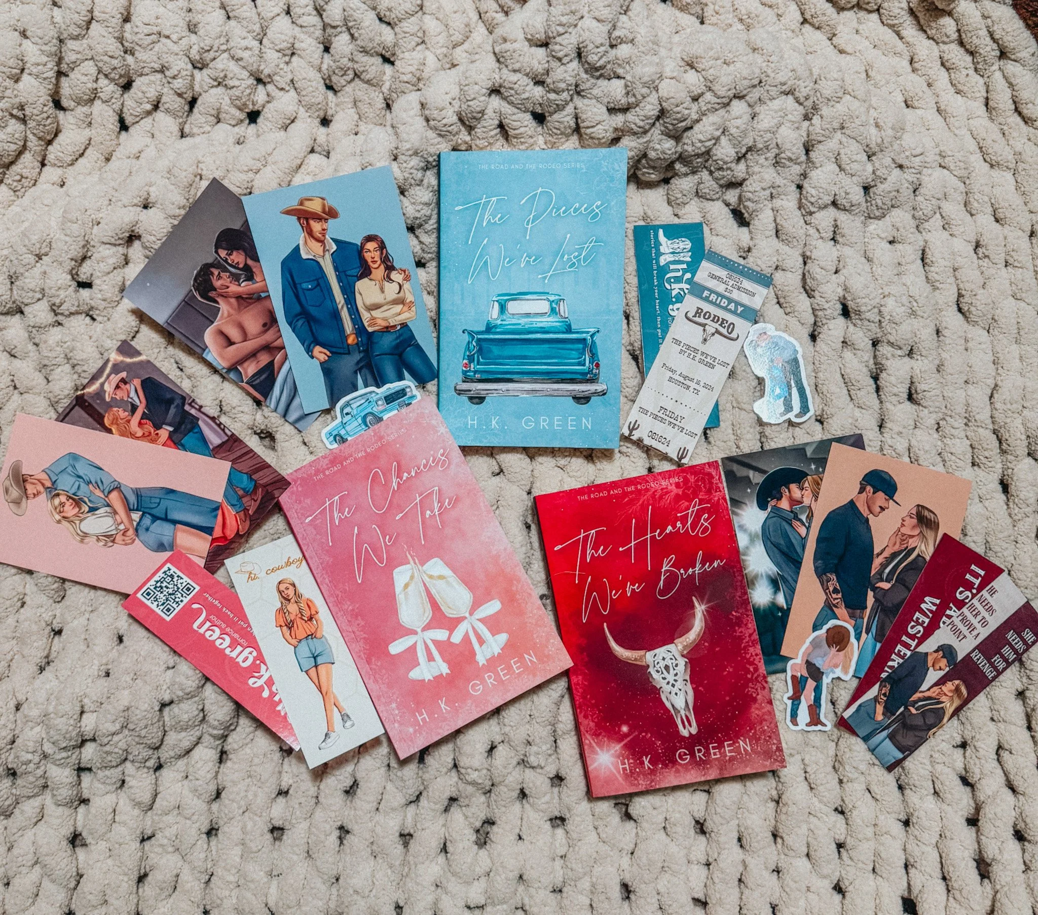 The Road and The Rodeo Signed Paperback Bundle + Swag