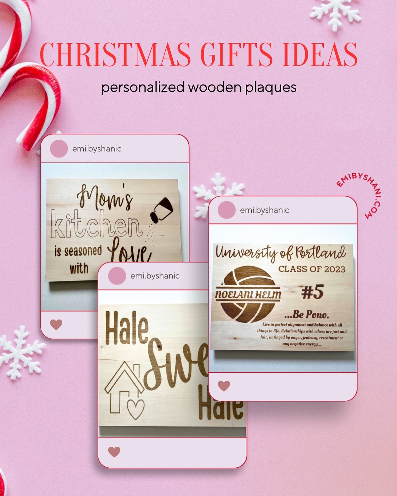 this Christmas, give the gift of heartwarming wall decor! 🎁 our personalized wooden plaques are the perfect way to express your love and thoughtfulness. transform thei space into a cozy winter wonderland with a touch of rustic elegance ✨ make this h