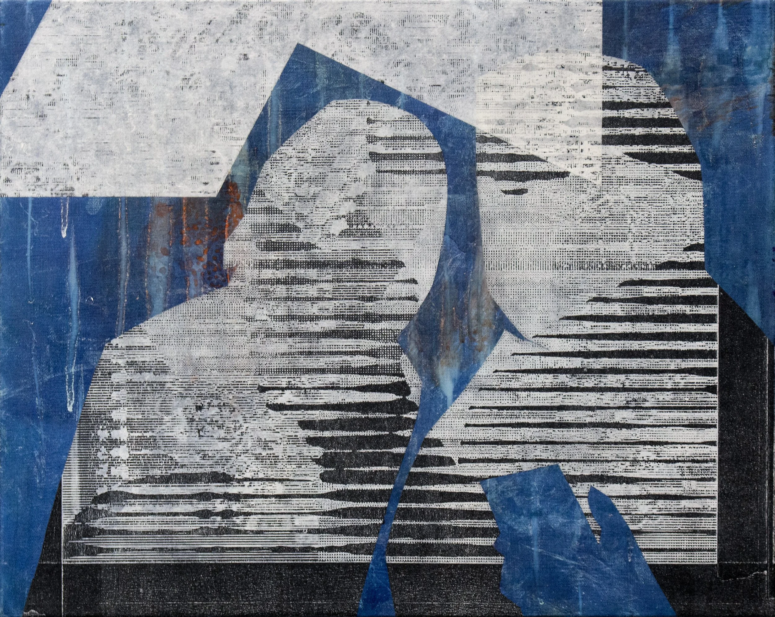 Pairing (2026) Collage and acrylic on canvas