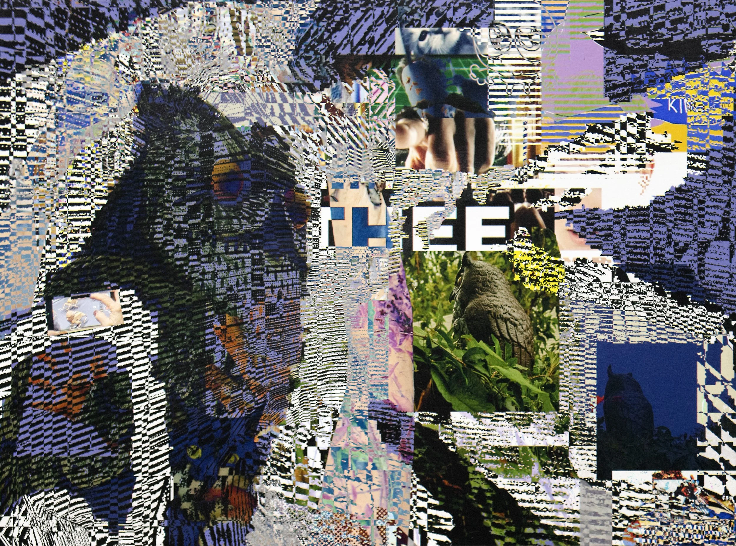 I wonder for whom the bell tolls? (2026) Inkjet on panel-mounted canvas