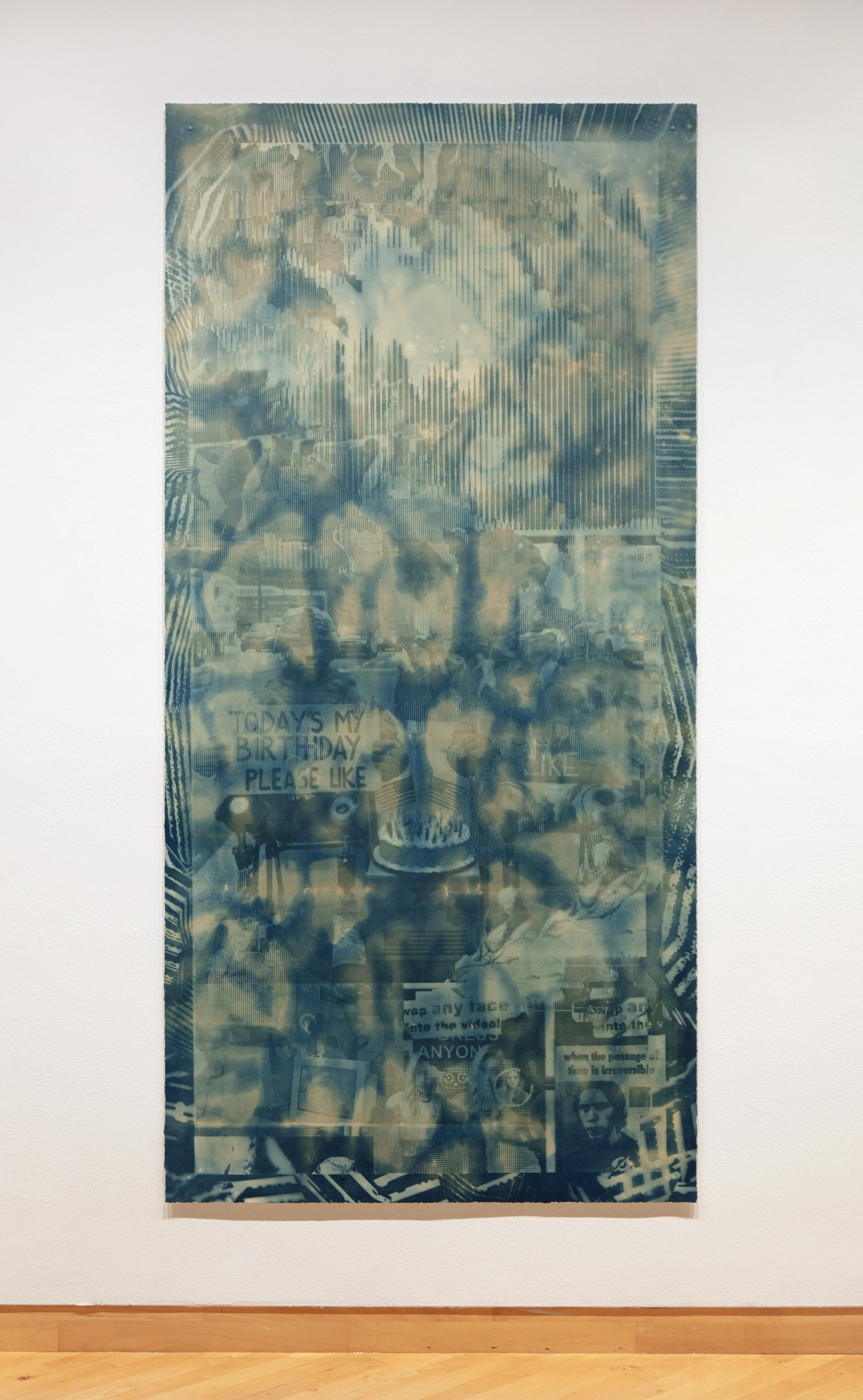 Birthday Boy / Explosion (2025) Cyanotype