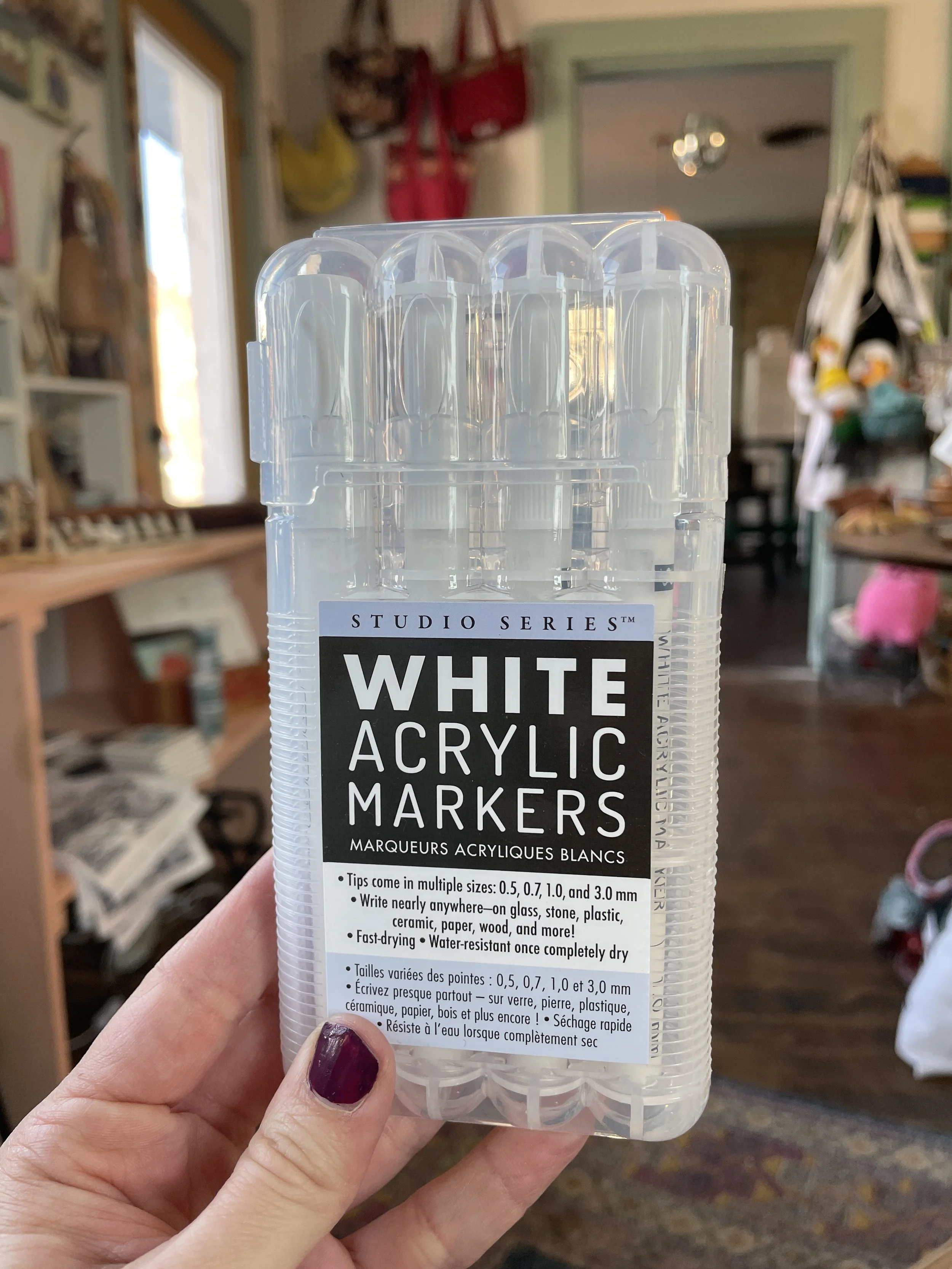 White Acrylic Markers
