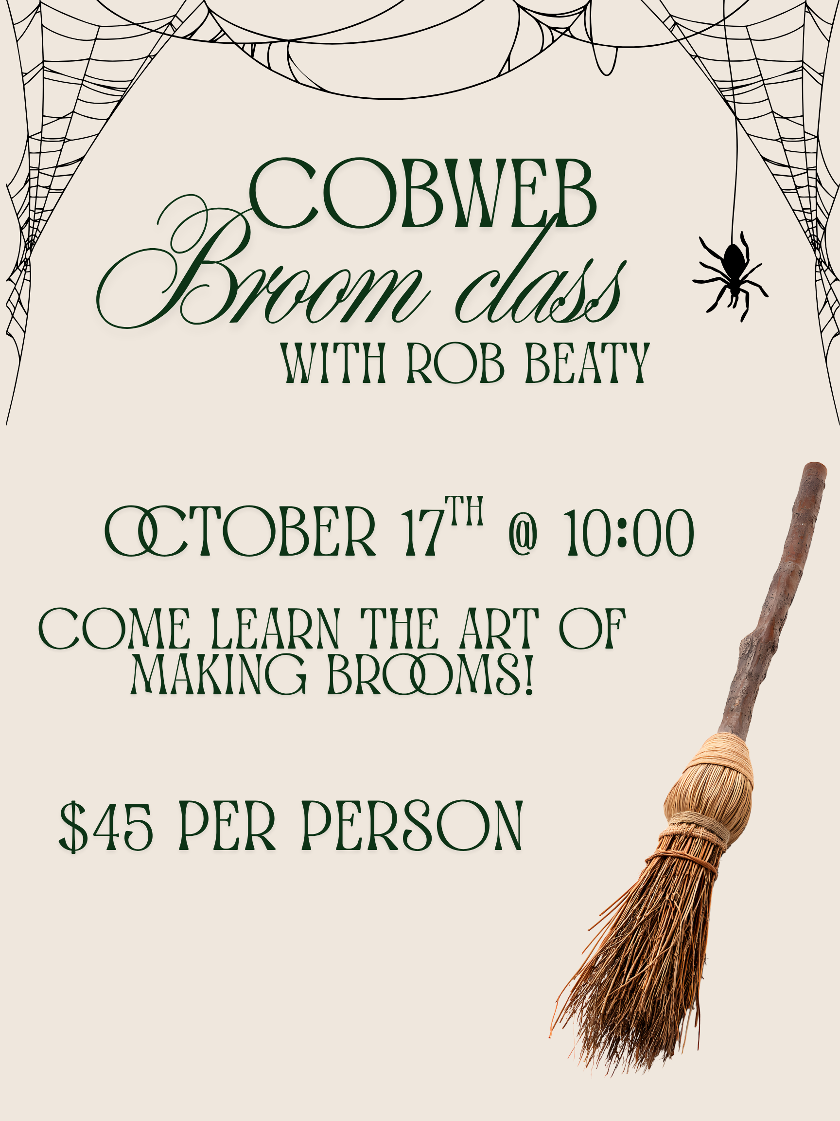 Cob Web Broom Making