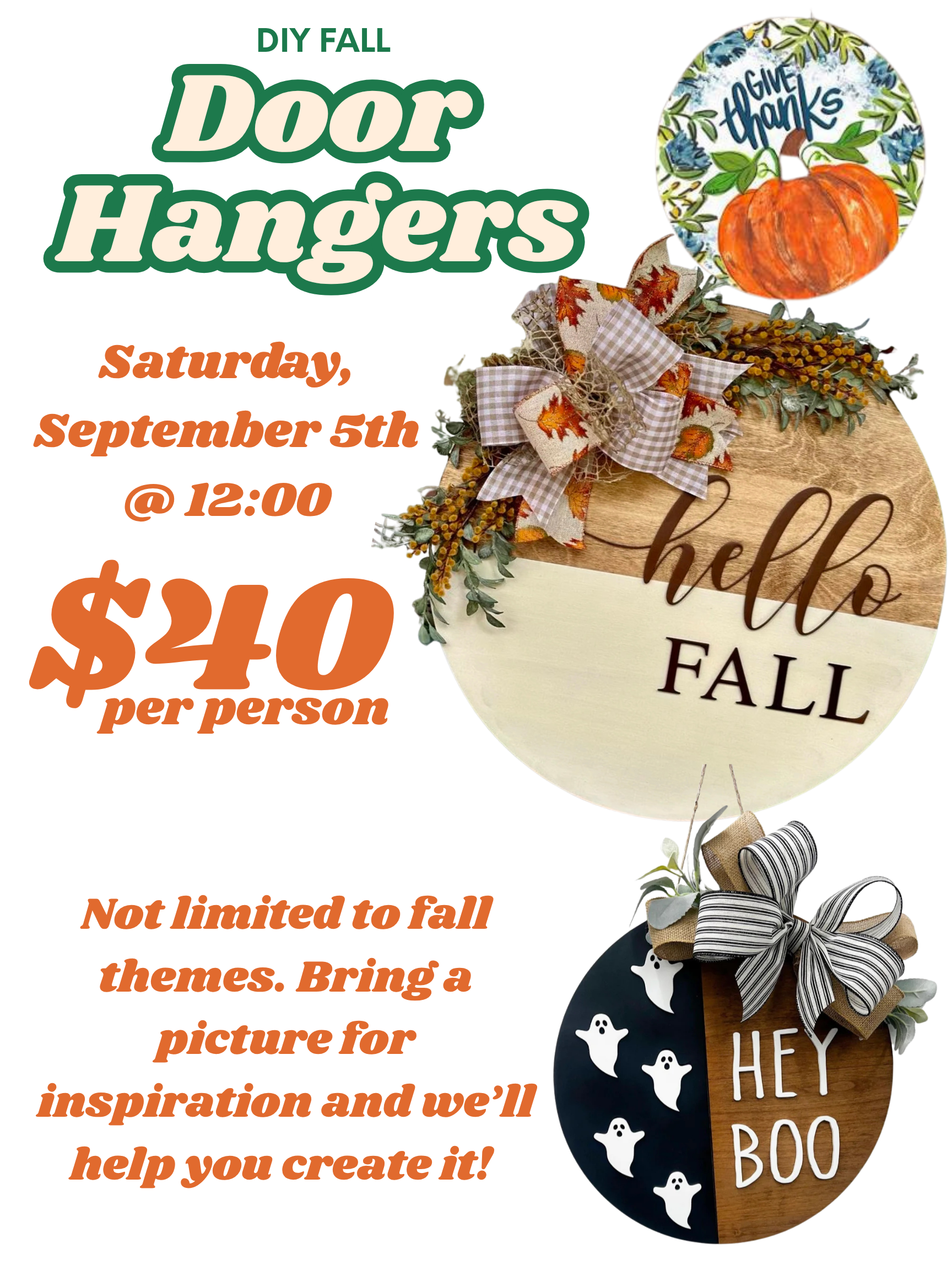 Fall Door Hanger DIY
