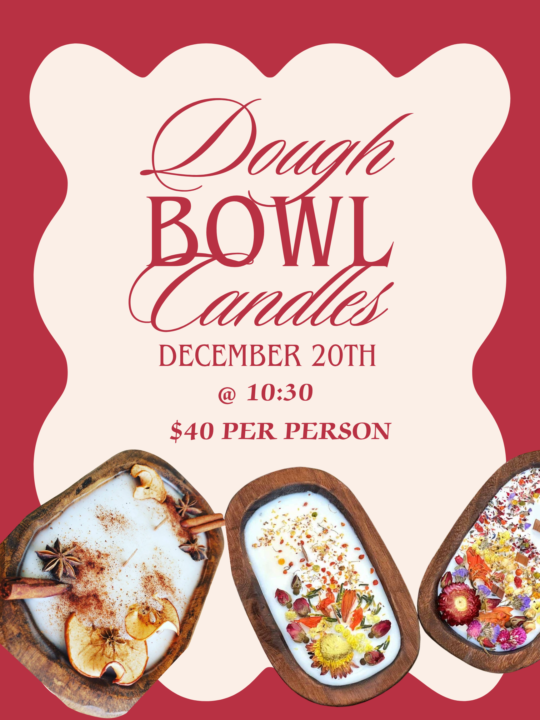 DIY Dough Bowl Candles