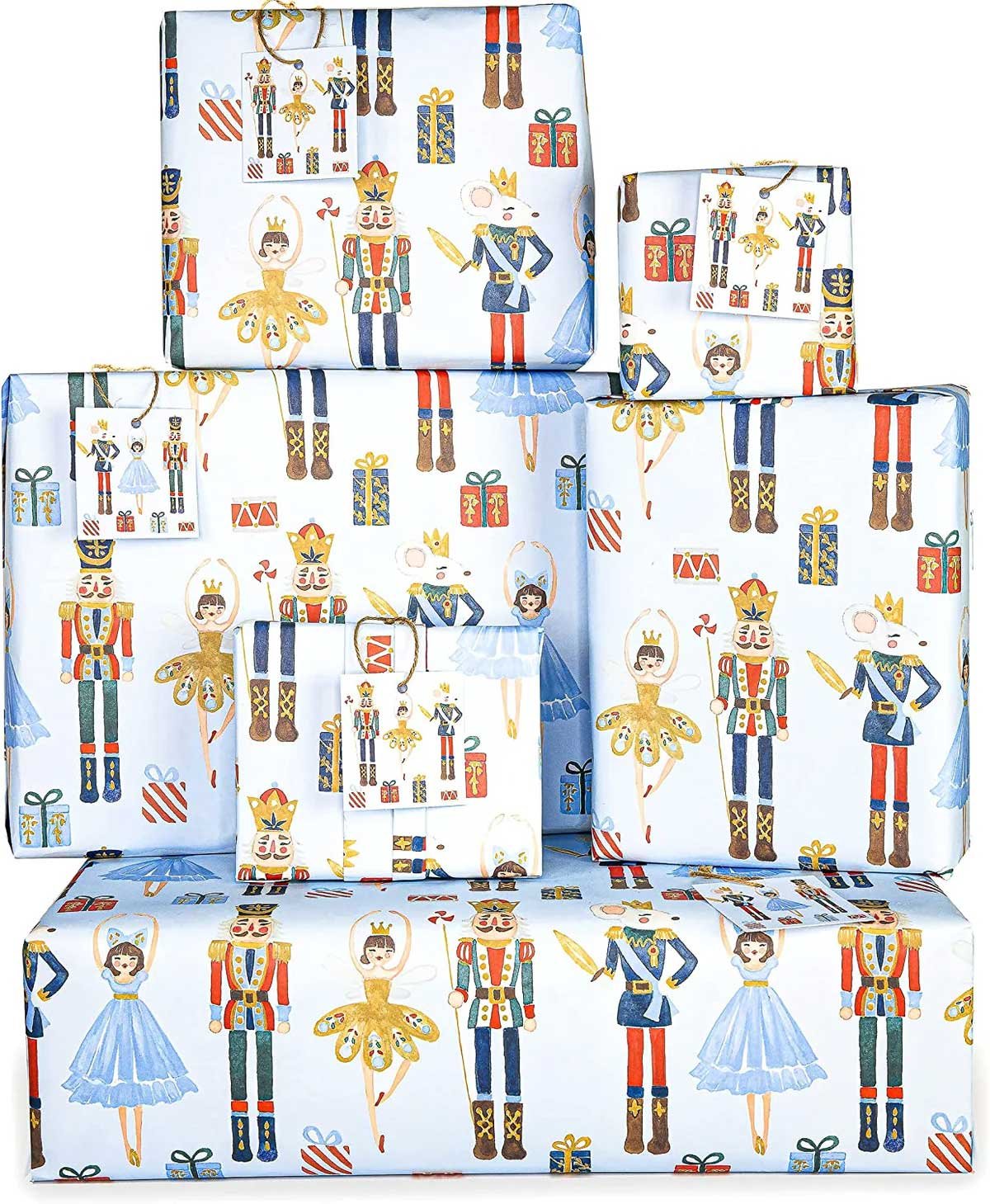 gift wrapping paper, ribbon, design and everything you need for gift wrapping