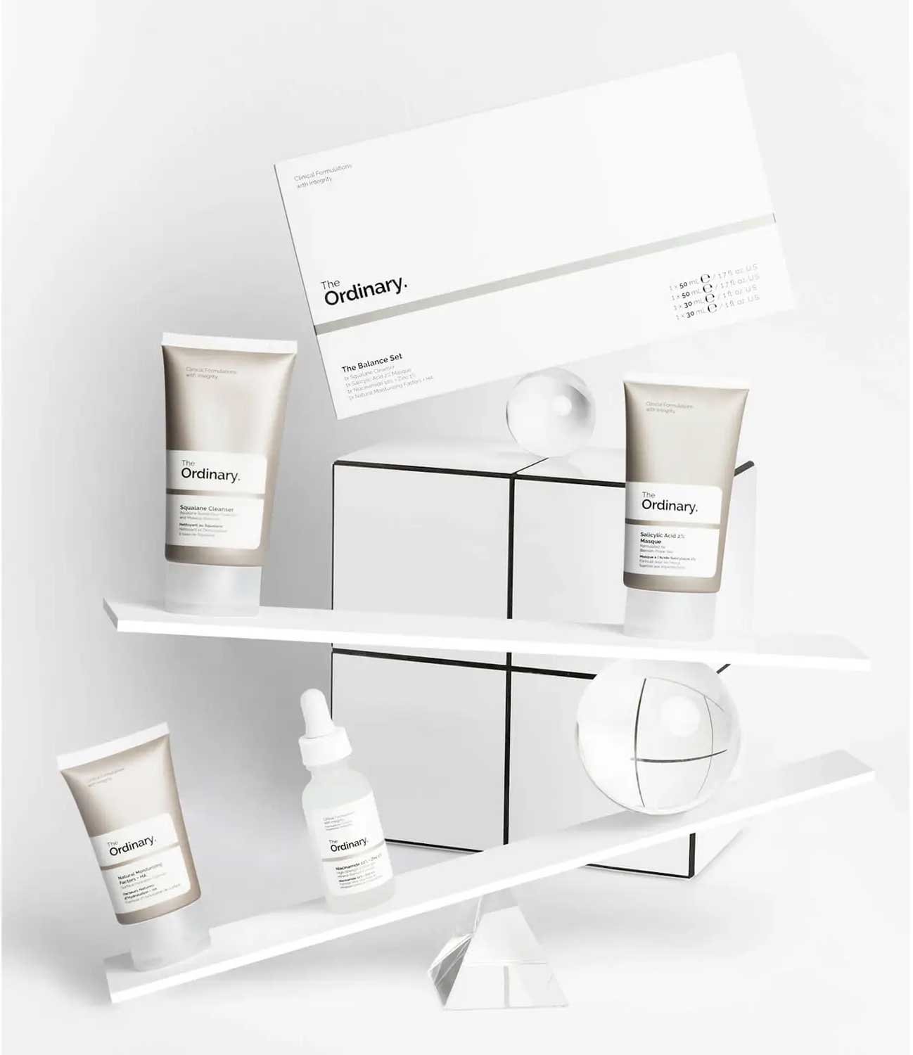 top gifts for her under £50 - The Ordinary The Balance Set: Elevating Your Skincare Routine