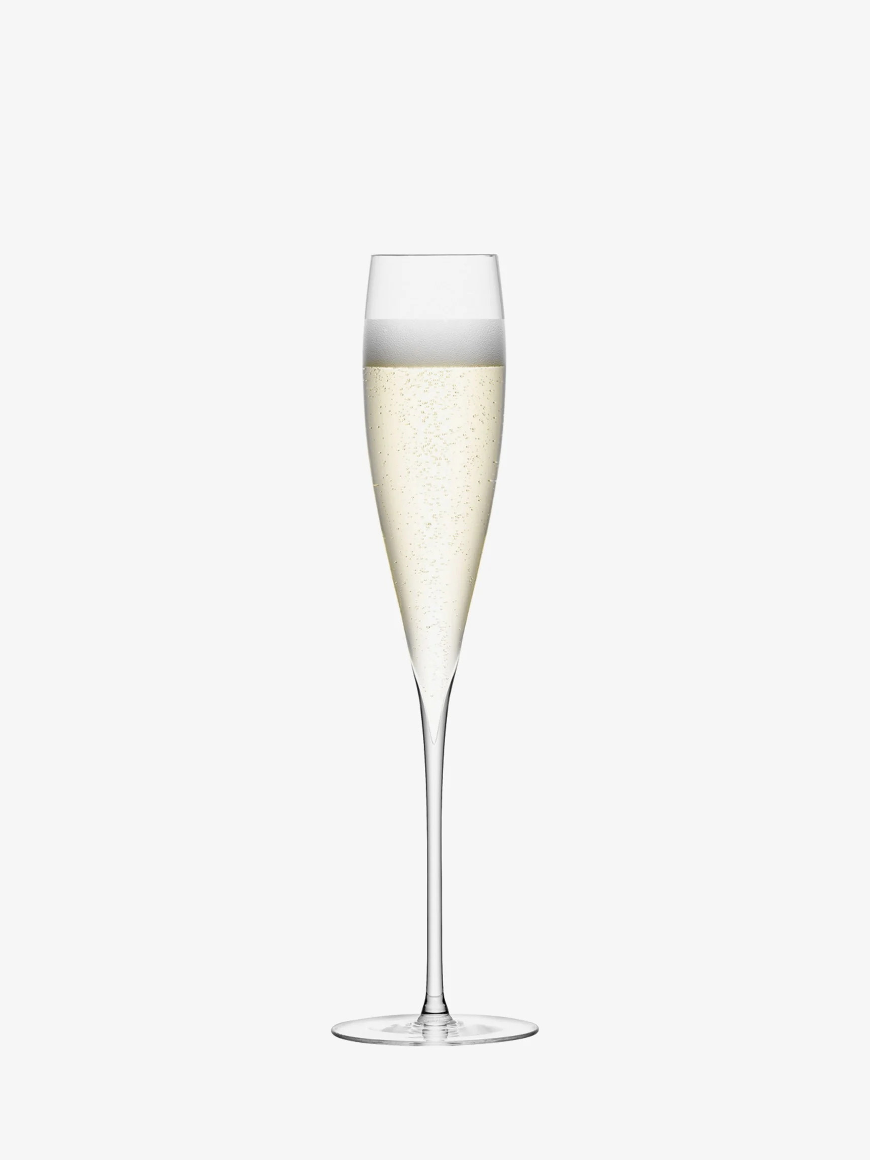 Traditional Flutes Classic Tulip Shape: The iconic tulip-shaped flute is a timeless choice of the champagne