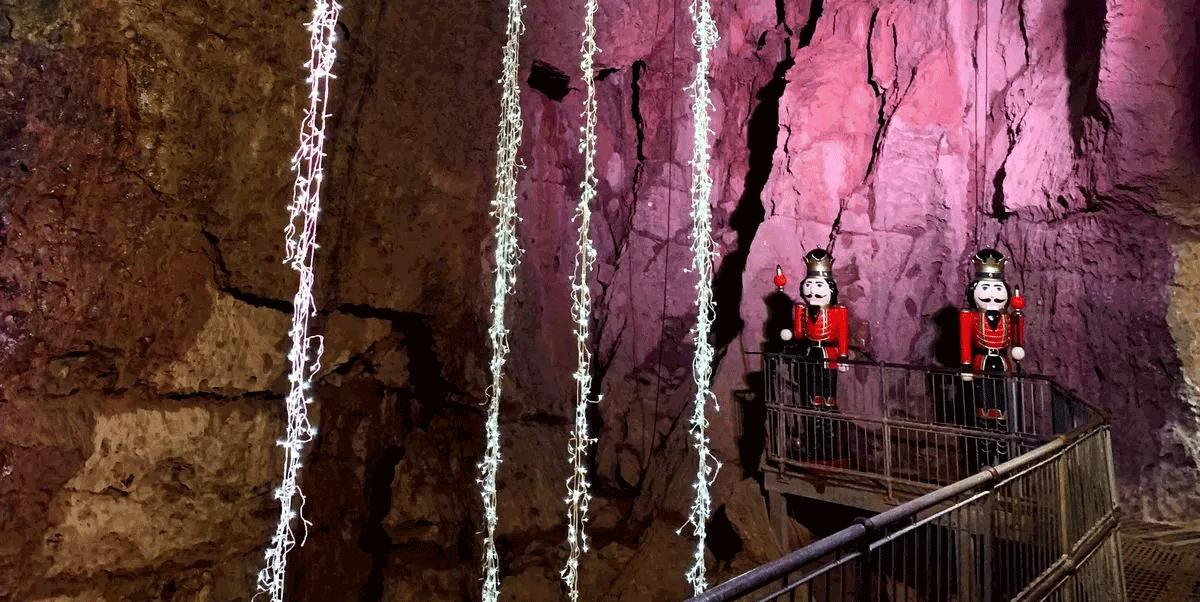 wookey hole winter wonderland 2025 event, wookey hole christmas caves lights experience, mendip caves christmas fairy lights trail, wookey hole festive circus show tickets 2025, wookey hole santa grotto meet and greet