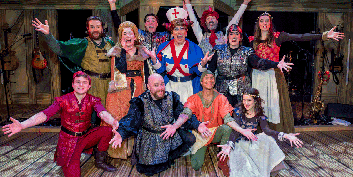 Robin Hood pantomime Gloucester Guildhall, Gloucester Guildhall Christmas panto 2025, Hot Rock Productions Robin Hood panto, family pantomime Gloucester December, Christmas theatre events Gloucester city centre