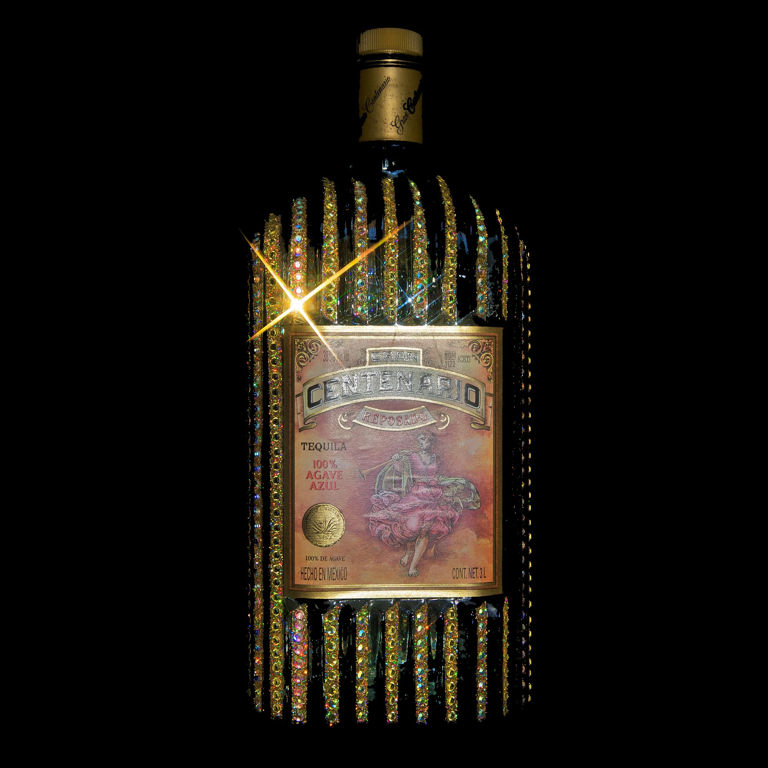 J Maskrey, Designer , Centenario Tequila, crystals, alcohol, display, fashion , accessories , glamorous , celebrity ,