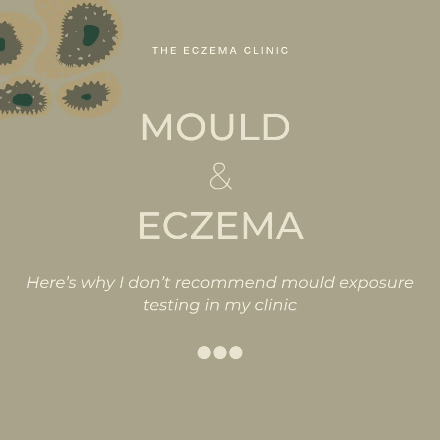 Mould &amp; Eczema: Why I Don&rsquo;t Always Test for It

I&rsquo;m often asked if mould is the hidden culprit behind eczema.

👉 While mould exposure can sometimes worsen flare-ups, it&rsquo;s rarely the root cause of eczema itself.

💡 In most case