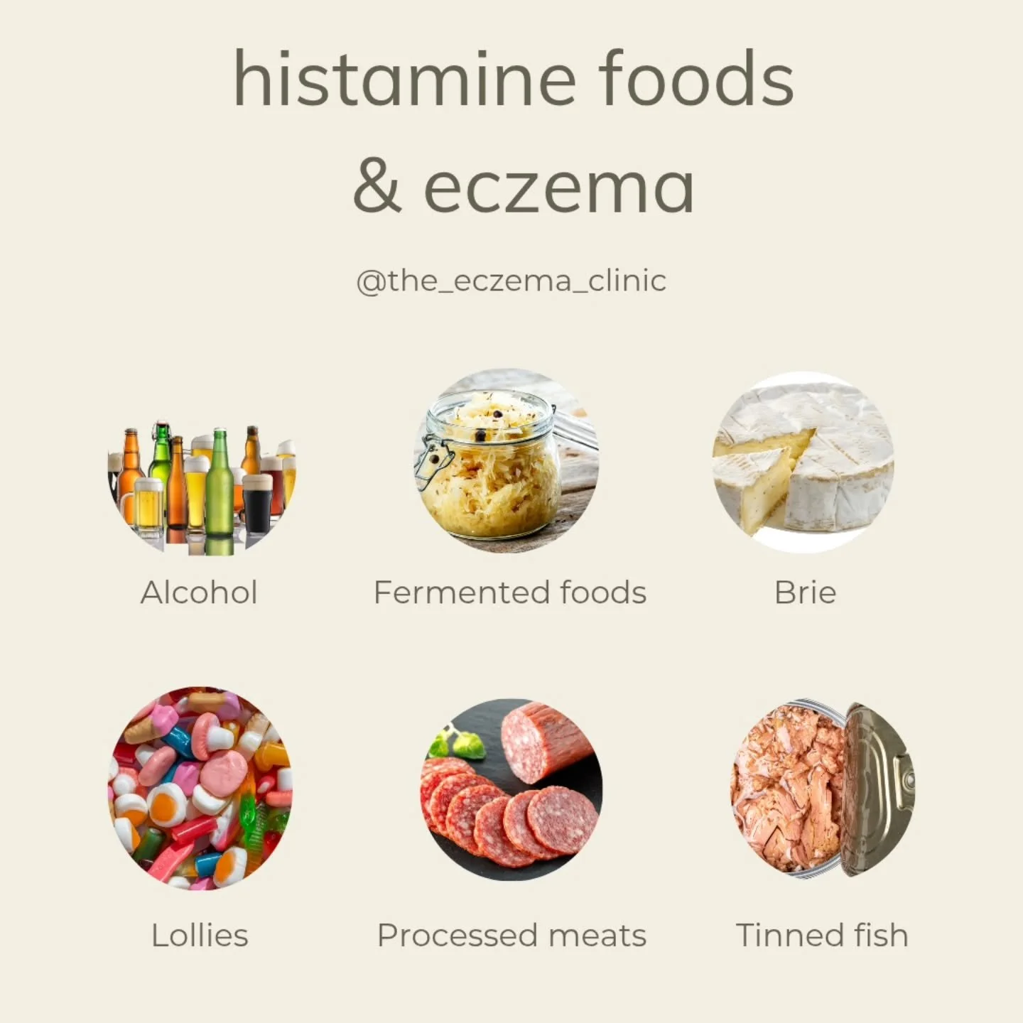 Histamine Foods and Eczema 🍷🍬

If you have an eczema flare after consuming foods high in histamine, here's why. 👇

Histamine is metabolised through two main pathways; DAO and HNMT. In eczema sufferers with histamine intolerance, there is often a d