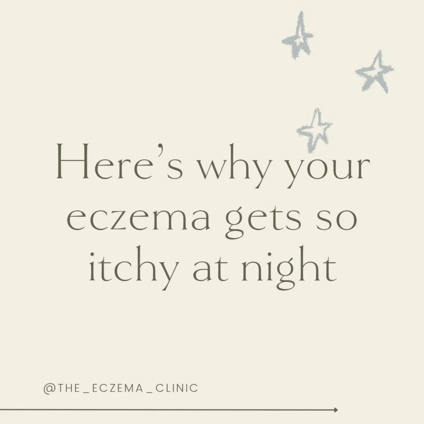 Why Does Eczema Get SO Itchy at Night? 

Tossing &amp; turning because of that unbearable nighttime itch? Here&rsquo;s why eczema can flare up when you&rsquo;re trying to sleep:

🔸 Increased histamine release &ndash; Your body naturally releases mor
