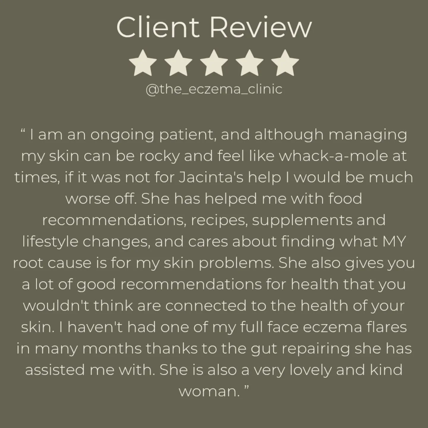 A beautiful review from a beautiful patient. 🩷

This is exactly why I do what I do.  I want to help YOU get to the ROOT CAUSE of your skin issues. 

#eczema #eczemarelief #eczemahealing #eczemaawareness #eczemanaturopath