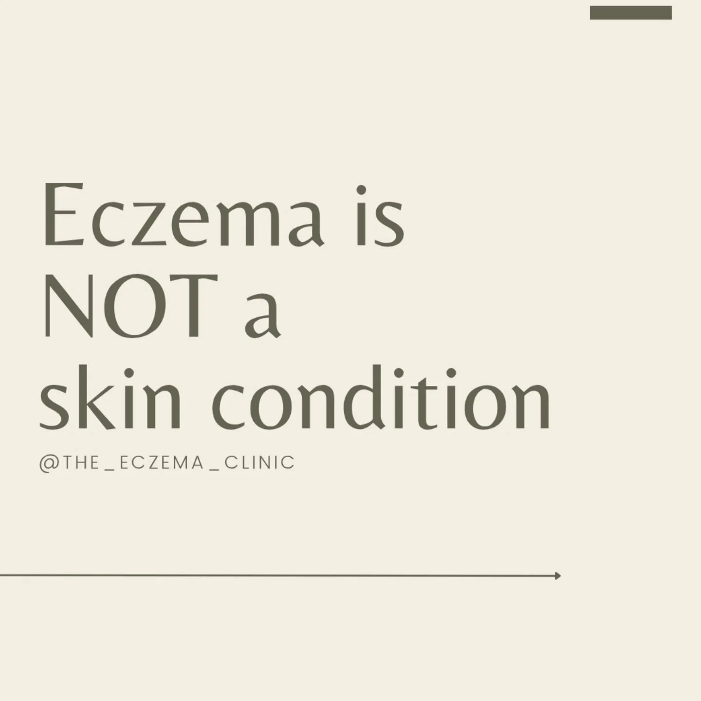 Eczema is NOT Just a Skin Condition! 

Eczema isn&rsquo;t just about dry, itchy skin&mdash;it&rsquo;s a sign of deeper imbalances within your body. Your skin is simply reflecting what&rsquo;s happening internally!

🔸 Gut &amp; Immune Dysfunction &nd
