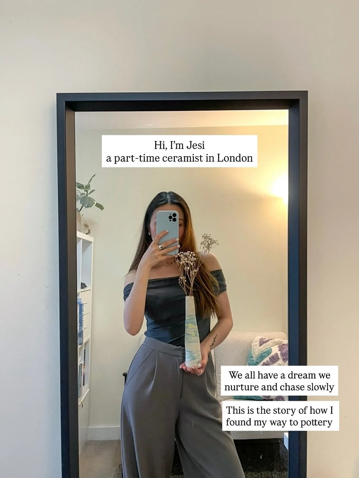 Not gonna lie, feeling quite vulnerable first time sharing my journey so publicly. To anyone who&rsquo;s chasing a dream while navigating life. May we all find our unique path and joy in the process 💕

#pottery #potterylove #potteryart #ceramics #ce