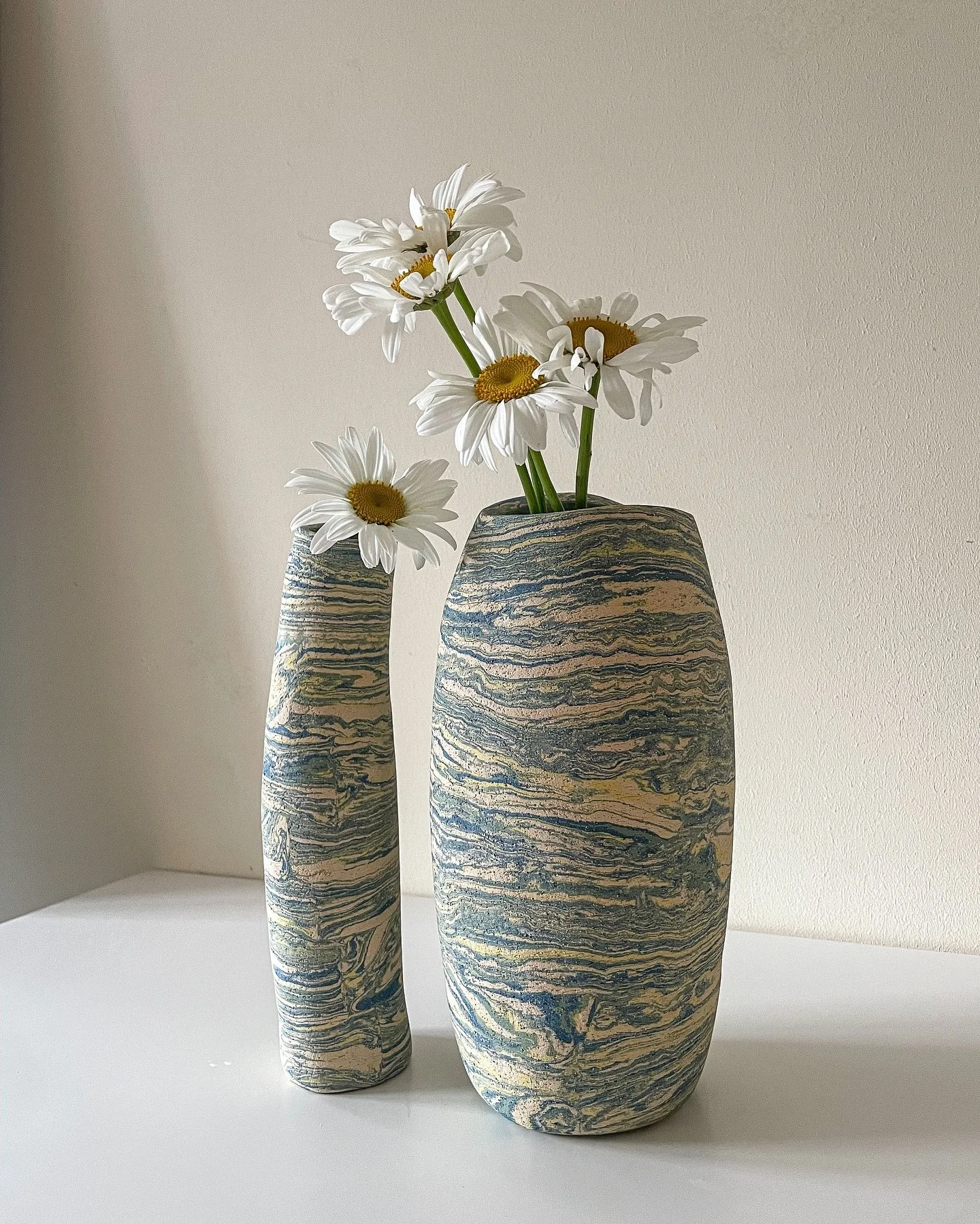 Color speaks. 

#ceramics #pottery #nerikomi #vase #craft