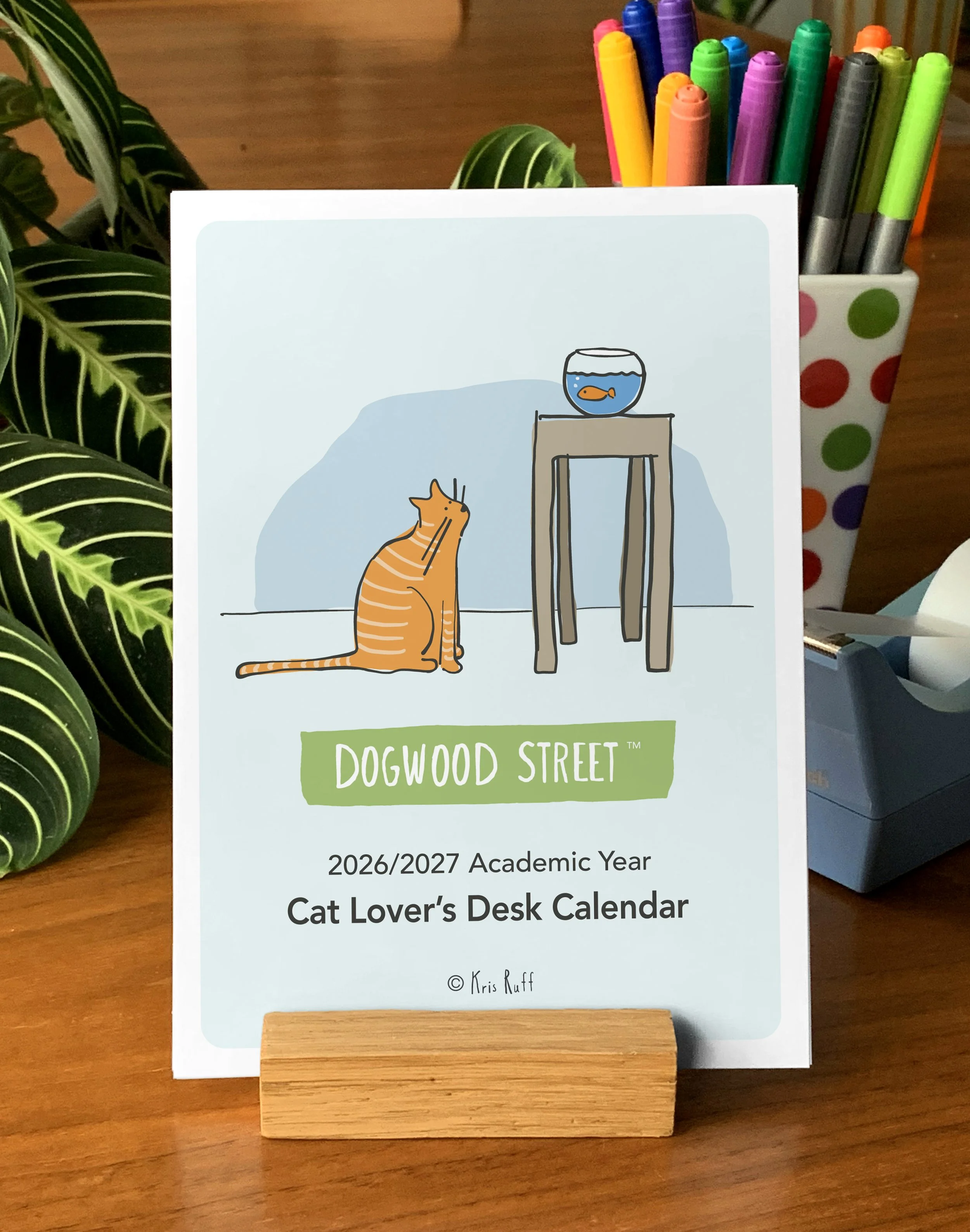 26-27 Academic Year Cat Desktop Calendar