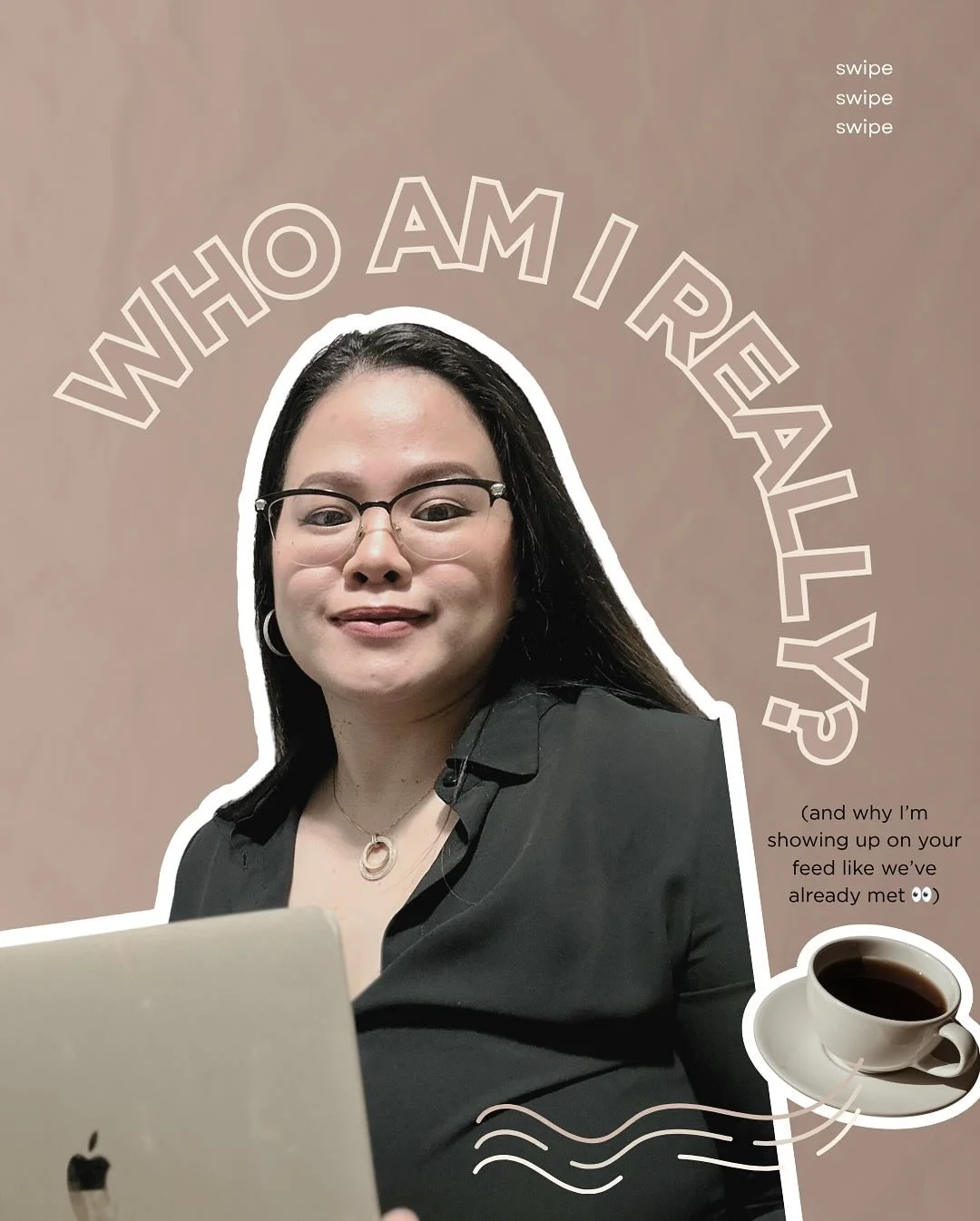 who am I really? 👀
WFH millennial mom in her soft tech era &mdash;
building systems, raising a little wildling, and somehow keepin&rsquo; the household running 🧺💻

hellooo from this messy, magical season of my life 🧡
this page is for the ones doi