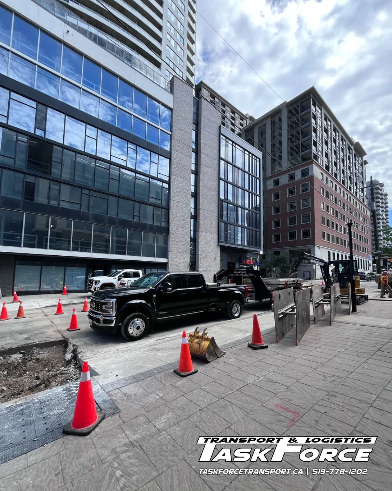Getting trucks into the tighter spots of downtown Hamilton isn’t always easy, but we make it work. Careful planning and precise driving get your load where it needs to be!
519-778-1202 |  info@taskforcetransport.ca |  taskforcetransport.ca |