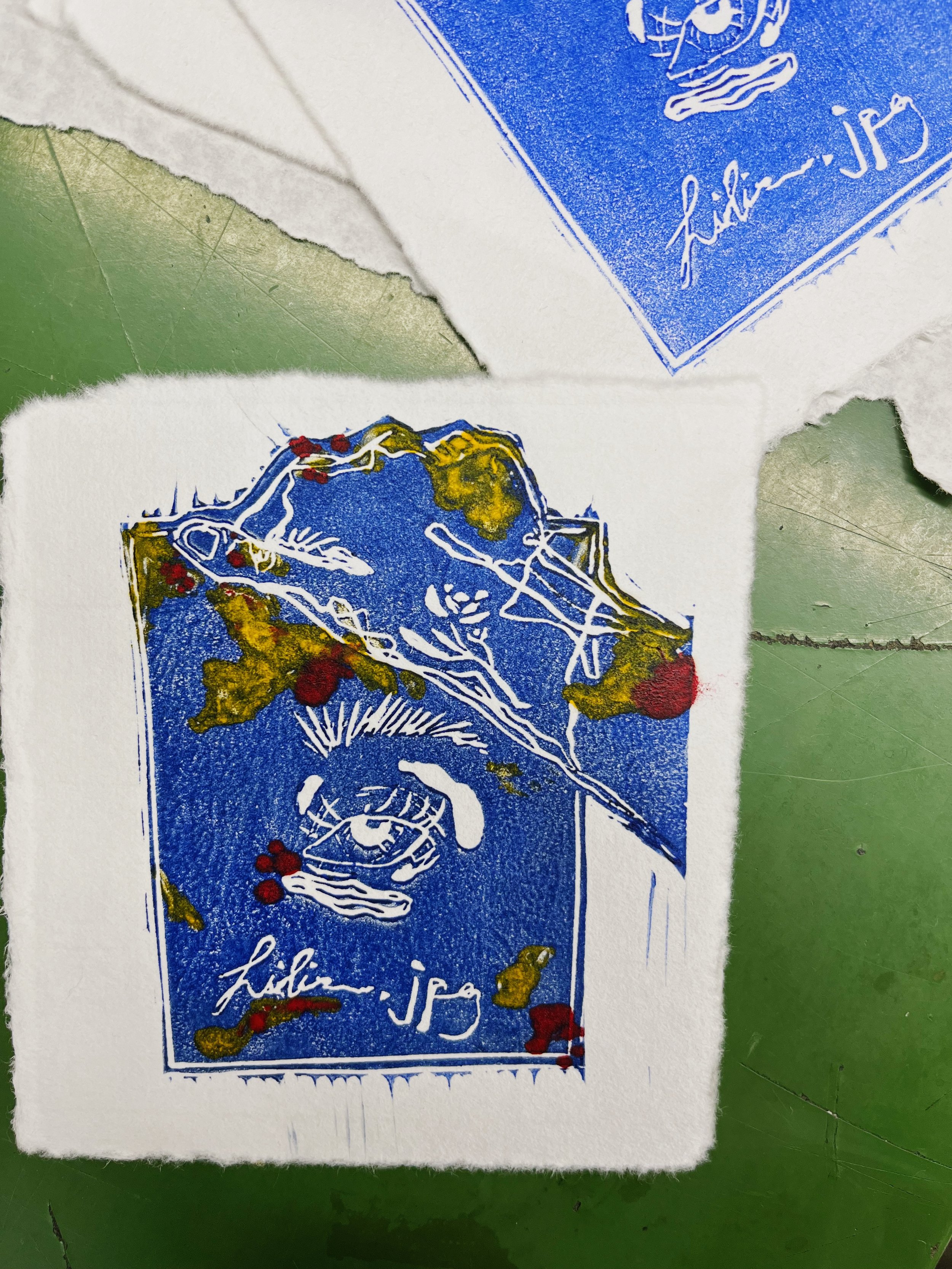 handmade rubber stamp logo, 2023