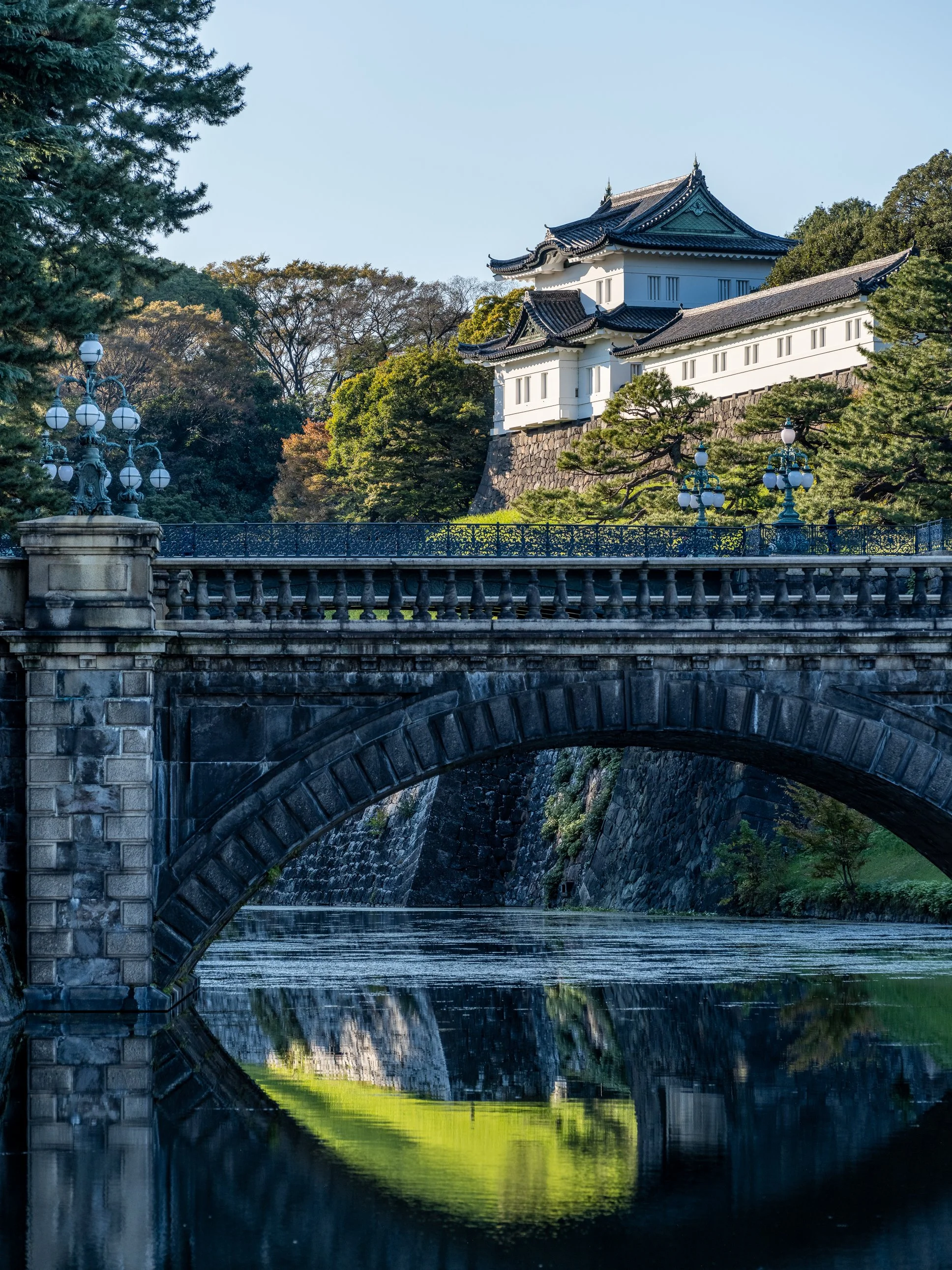 "Palace Glow": photographed in Tokyo, Japan. Available on fine art paper with a max size of 150cm across the long edge of the limited edition print.