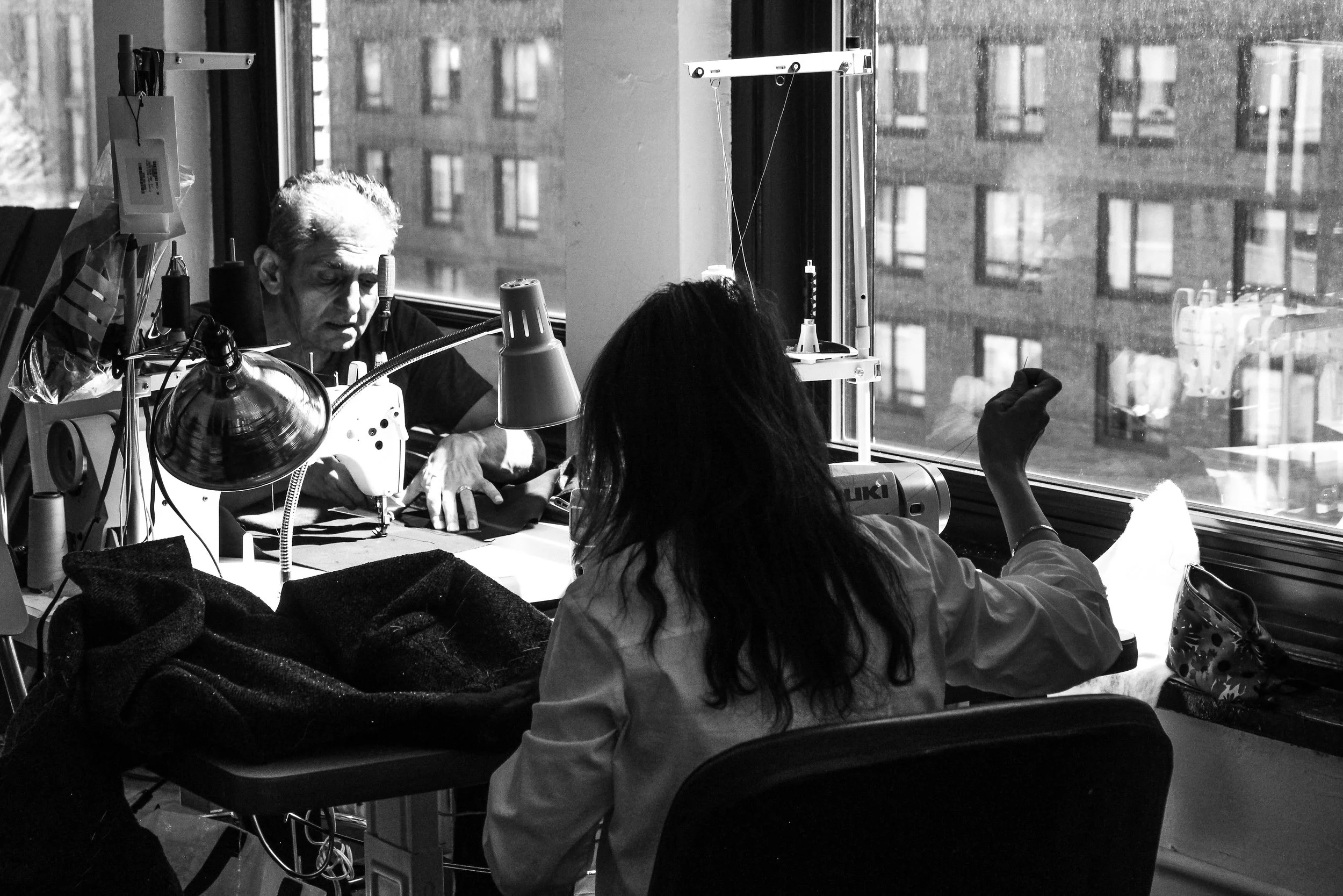 Tailored Roots
My father, Joel Diaz, learned patternmaking and tailoring from a young age, creating his first dress in his mother's dressmaking shop in the Dominican Republic at age 12. In the early '90s, he moved to New York City with nothing but t