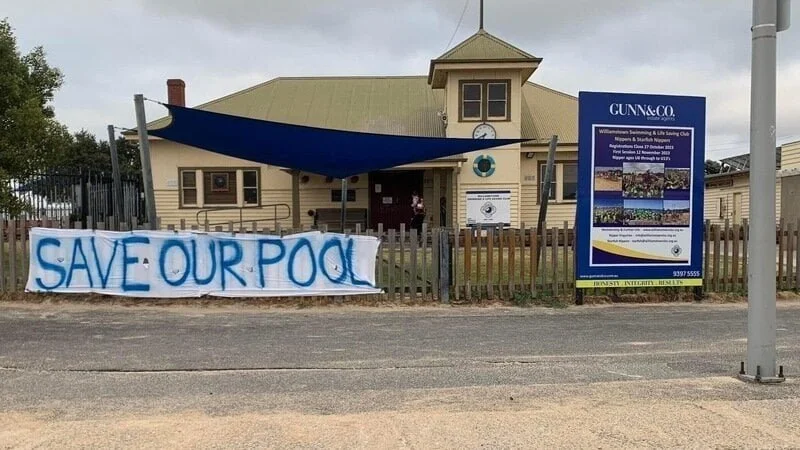 save Williamstown pool, WS&SLC club house