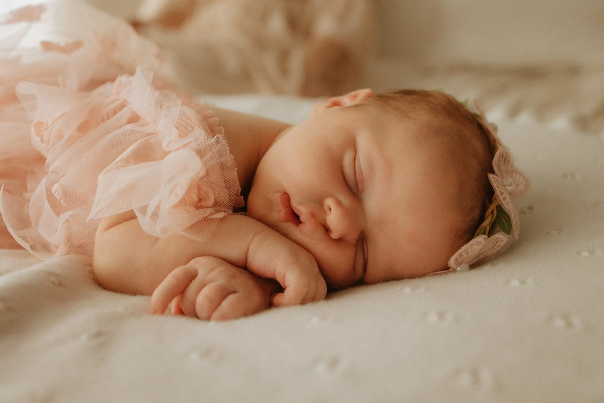Home newborn session