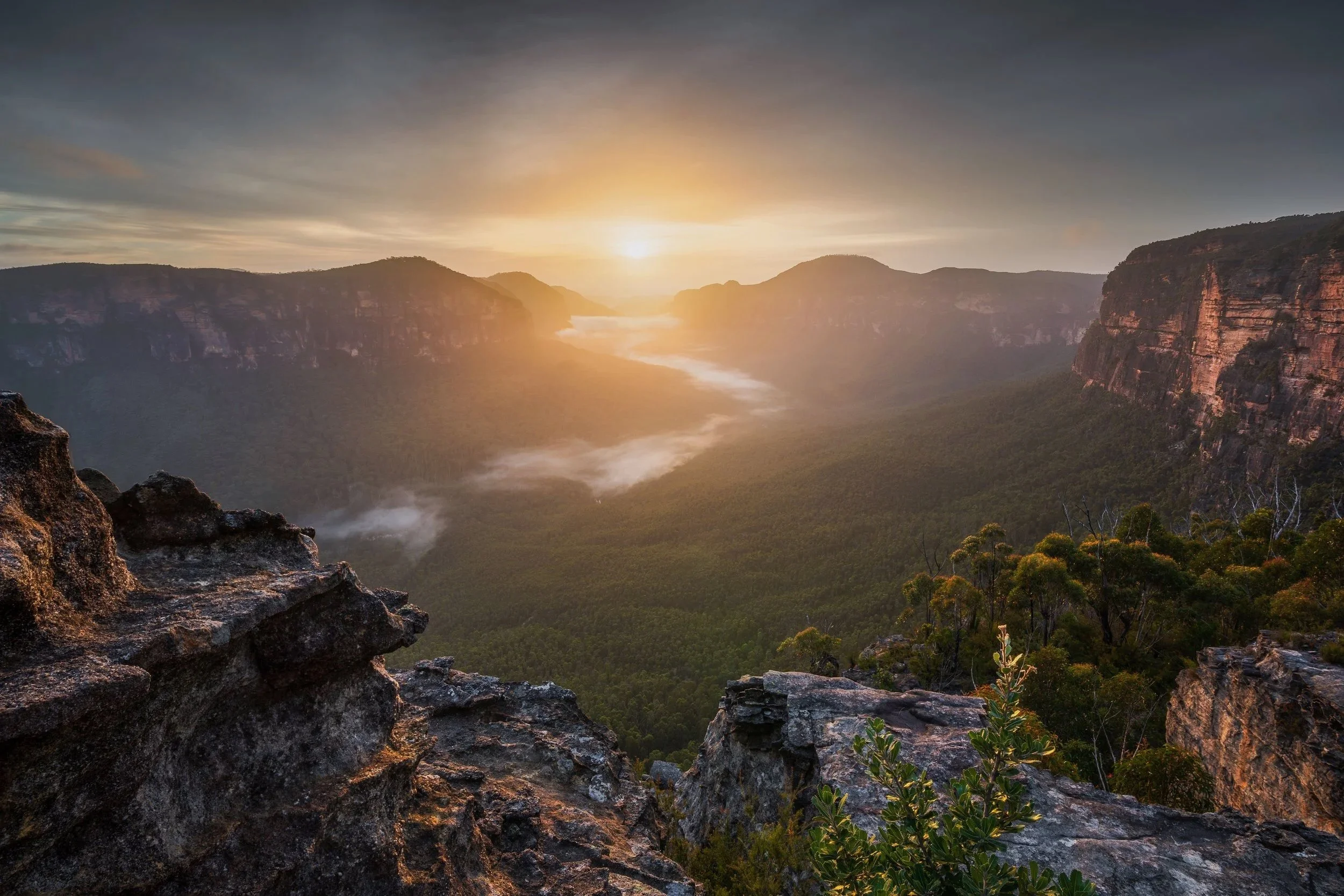 First light over The Grose Valley