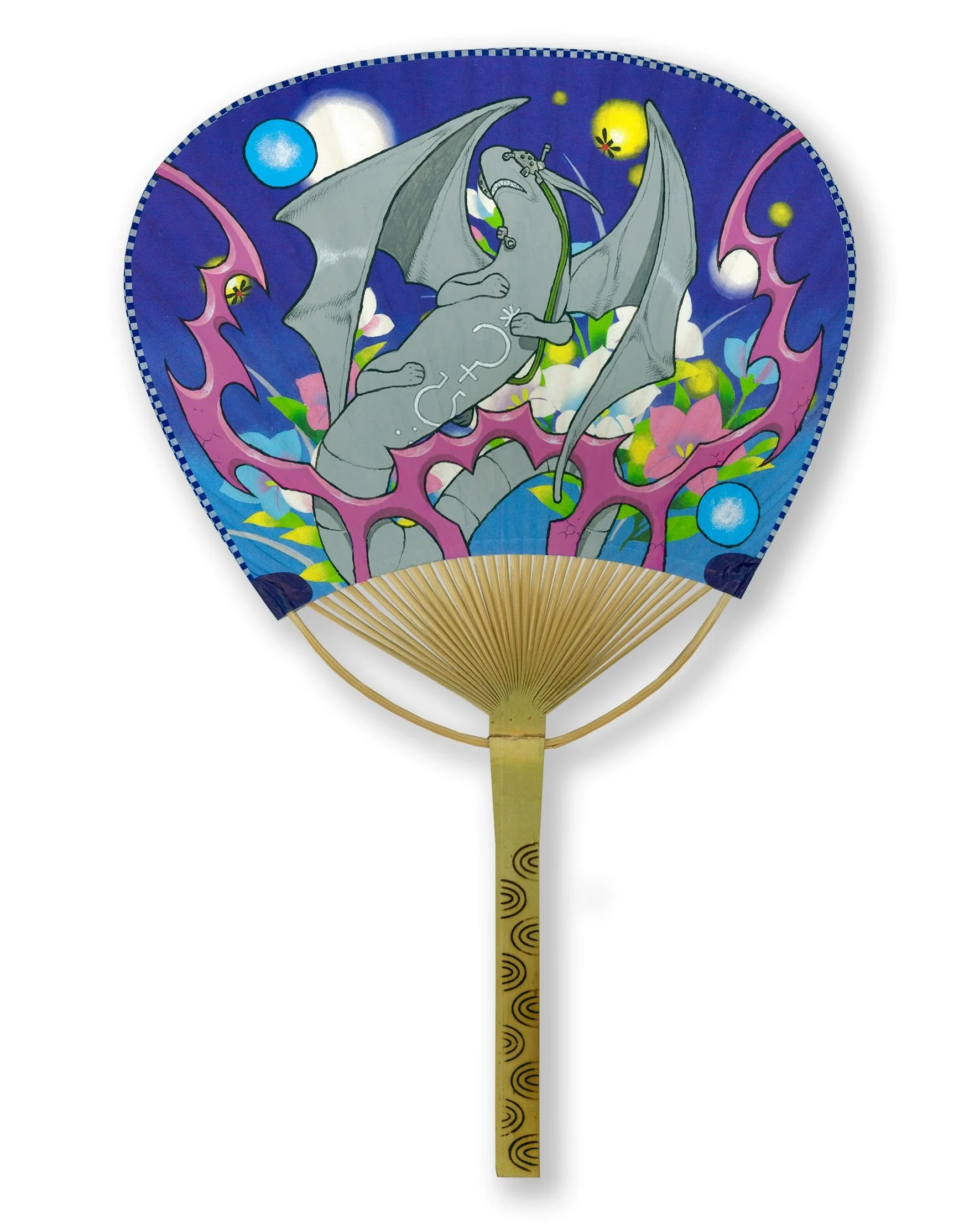 Uchiwa Fan II - Silver Dragon 2000