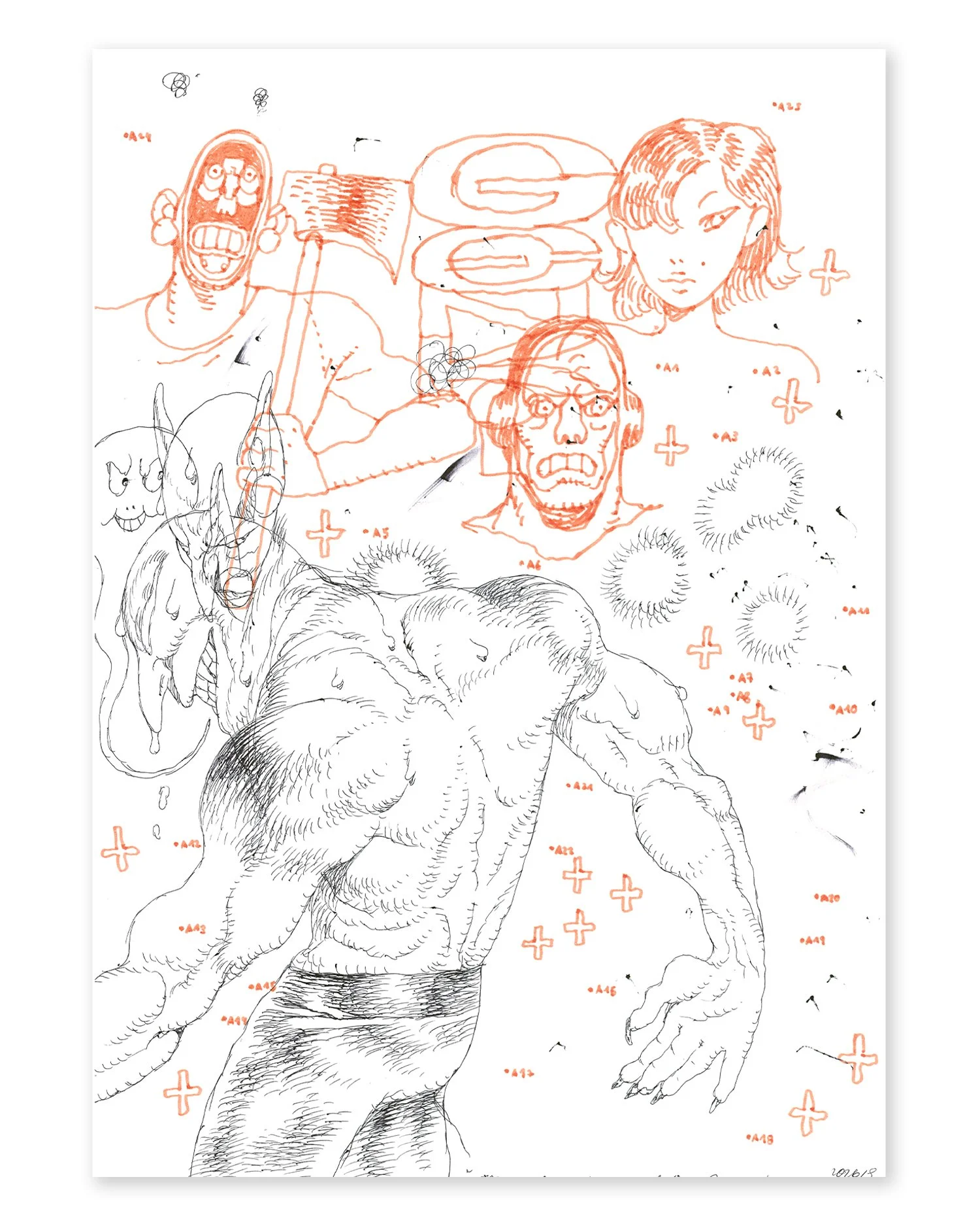 Monday - Original Drawing