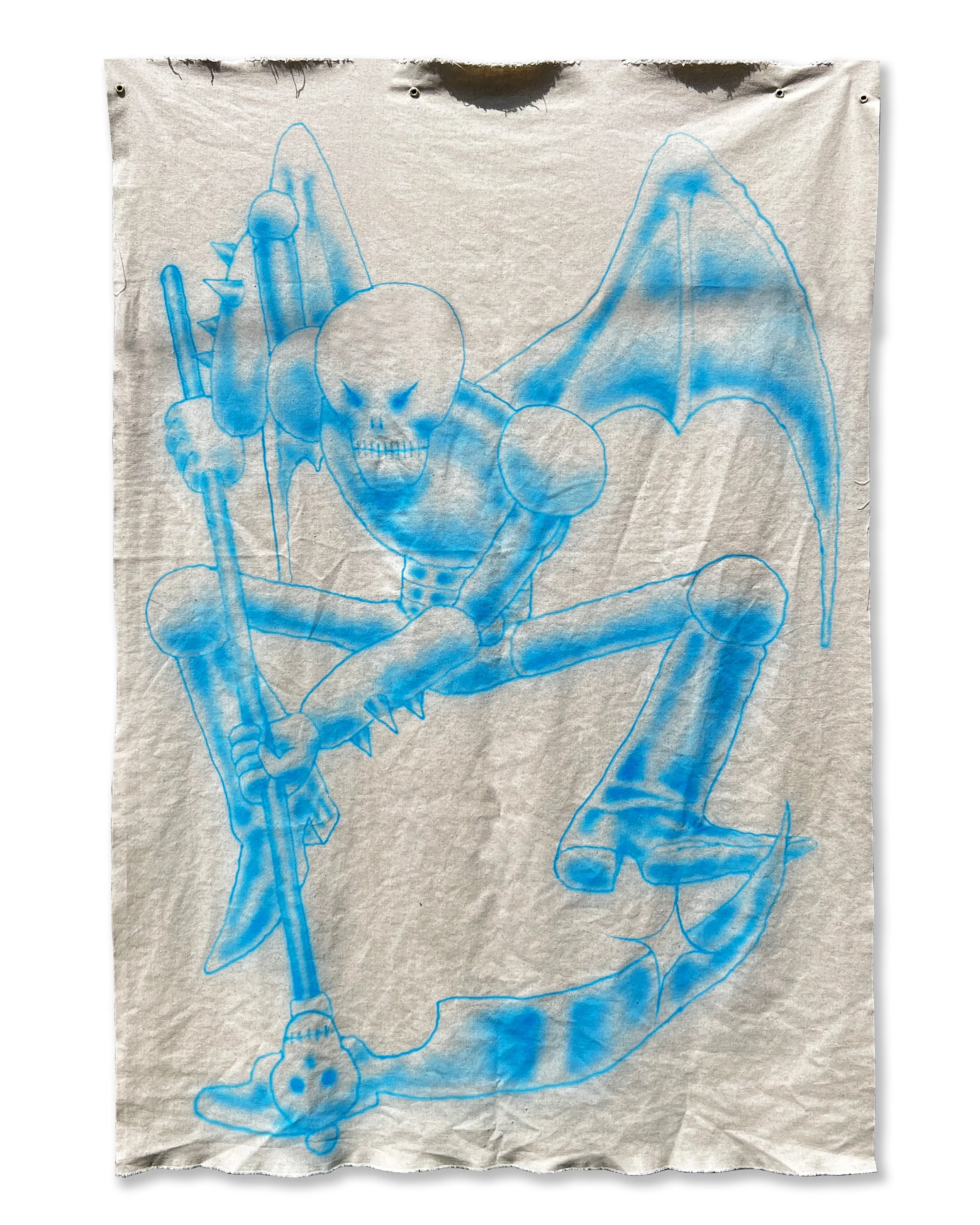 Nocturnal Encounter - Airbrushed Fabric