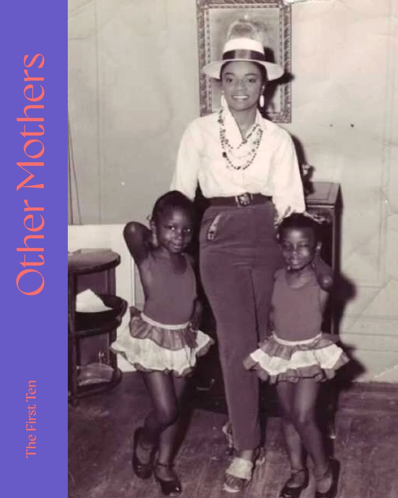Faith Ringgold and daughters Michele and Barbara in dance costumes, 1957