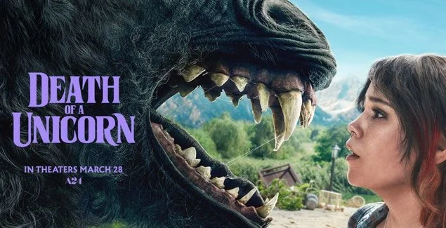 A24’s Death of a Unicorn (2025) Delivers Enough Whimsy and Gore in Creature Feature Comedy