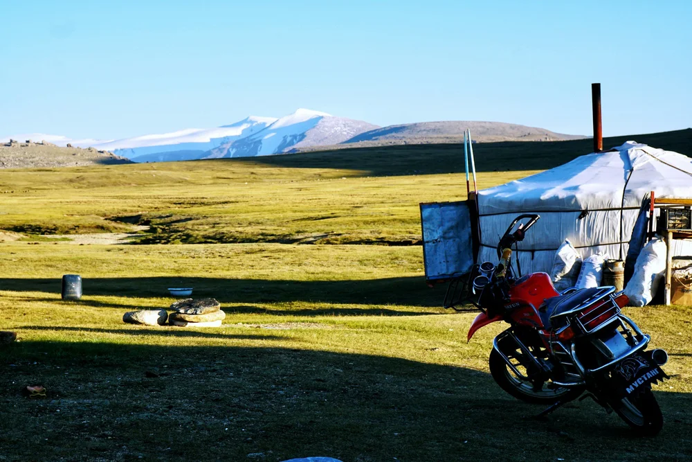 Mongolian Ger on the steppe