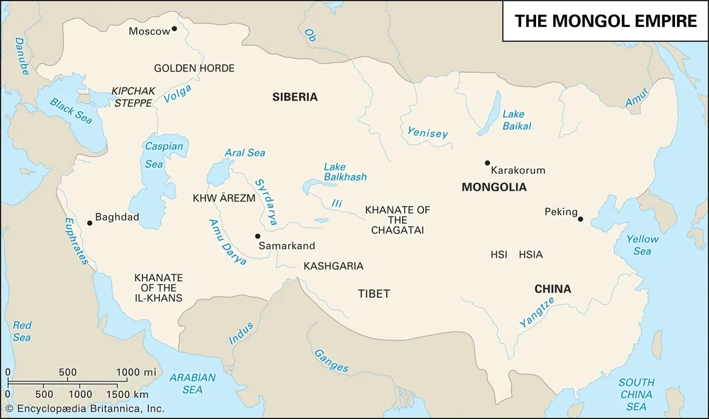 Mongol Empire map