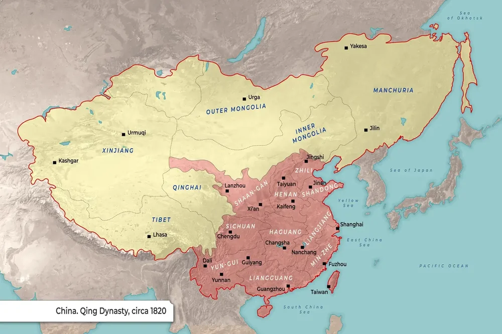 Qing Dynasty map
