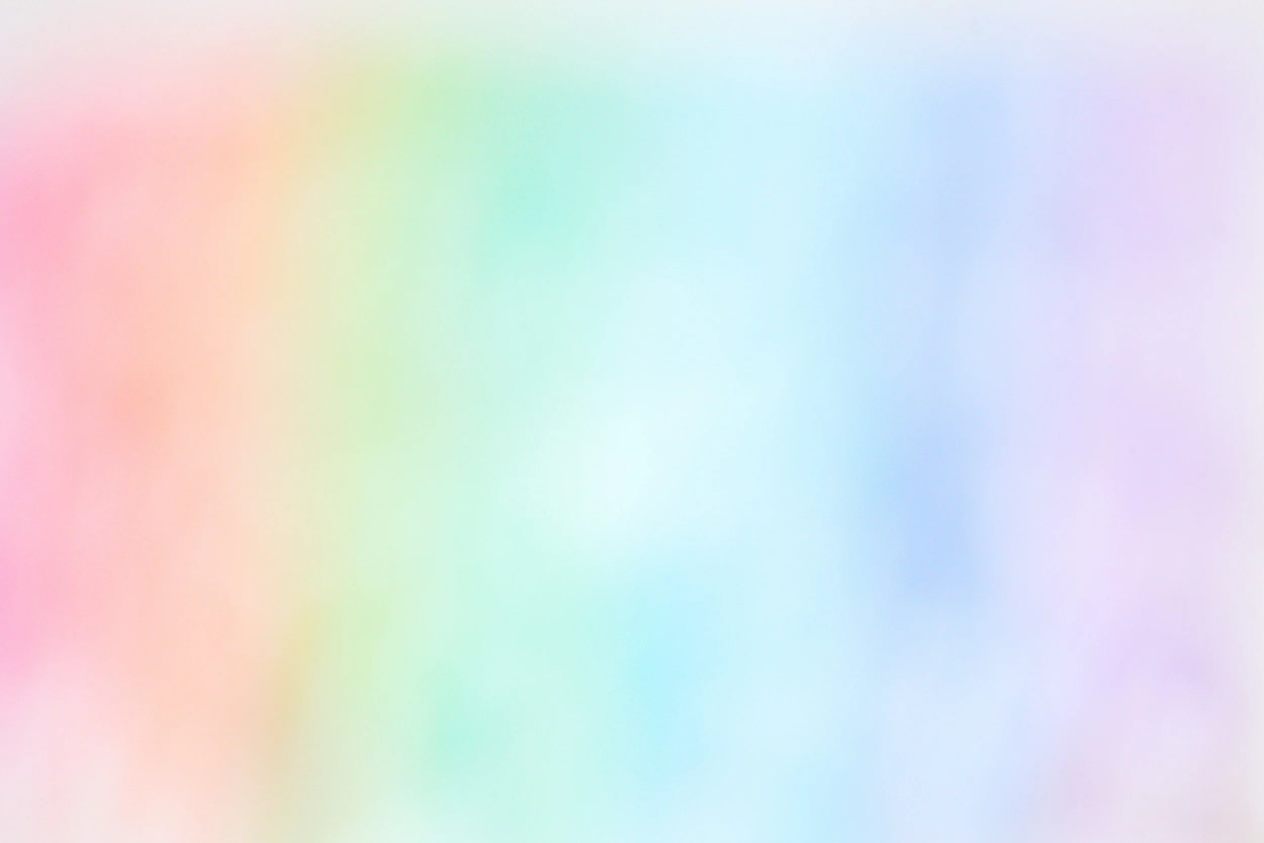 Blurred gradient background with pastel colors including pink, green, blue, and purple.