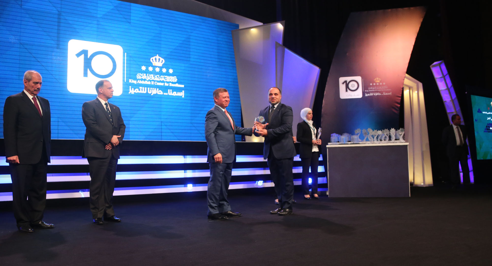 Ahmad Al Sharif receives Excellence award from his majesty king Abdullah of Jordan  