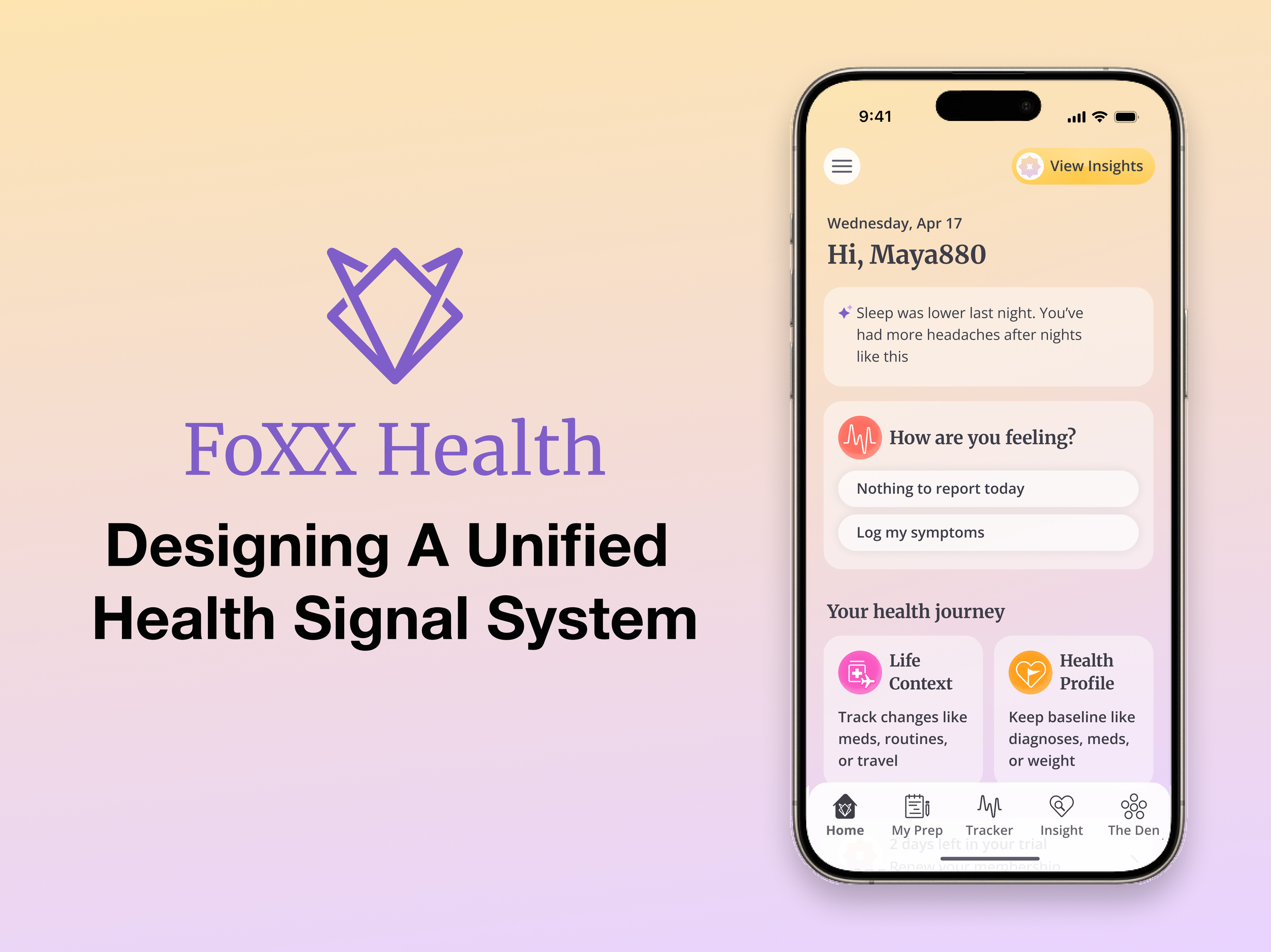 FoXX Health Mobile App