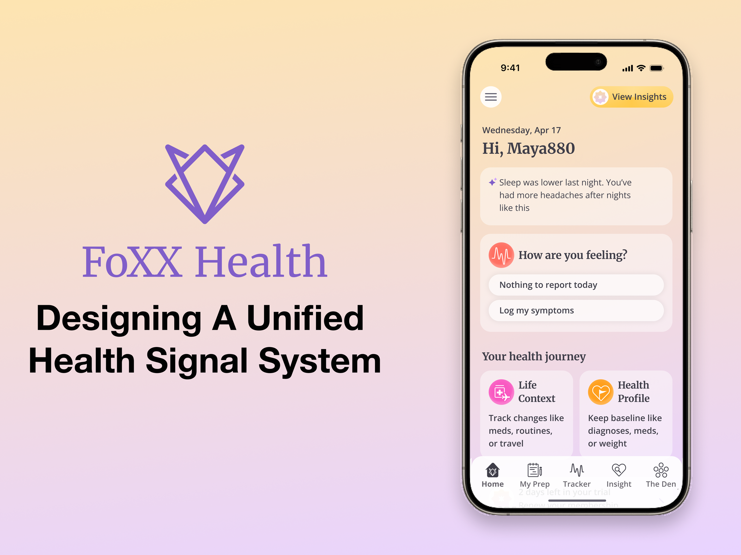 FoXX Health Mobile App